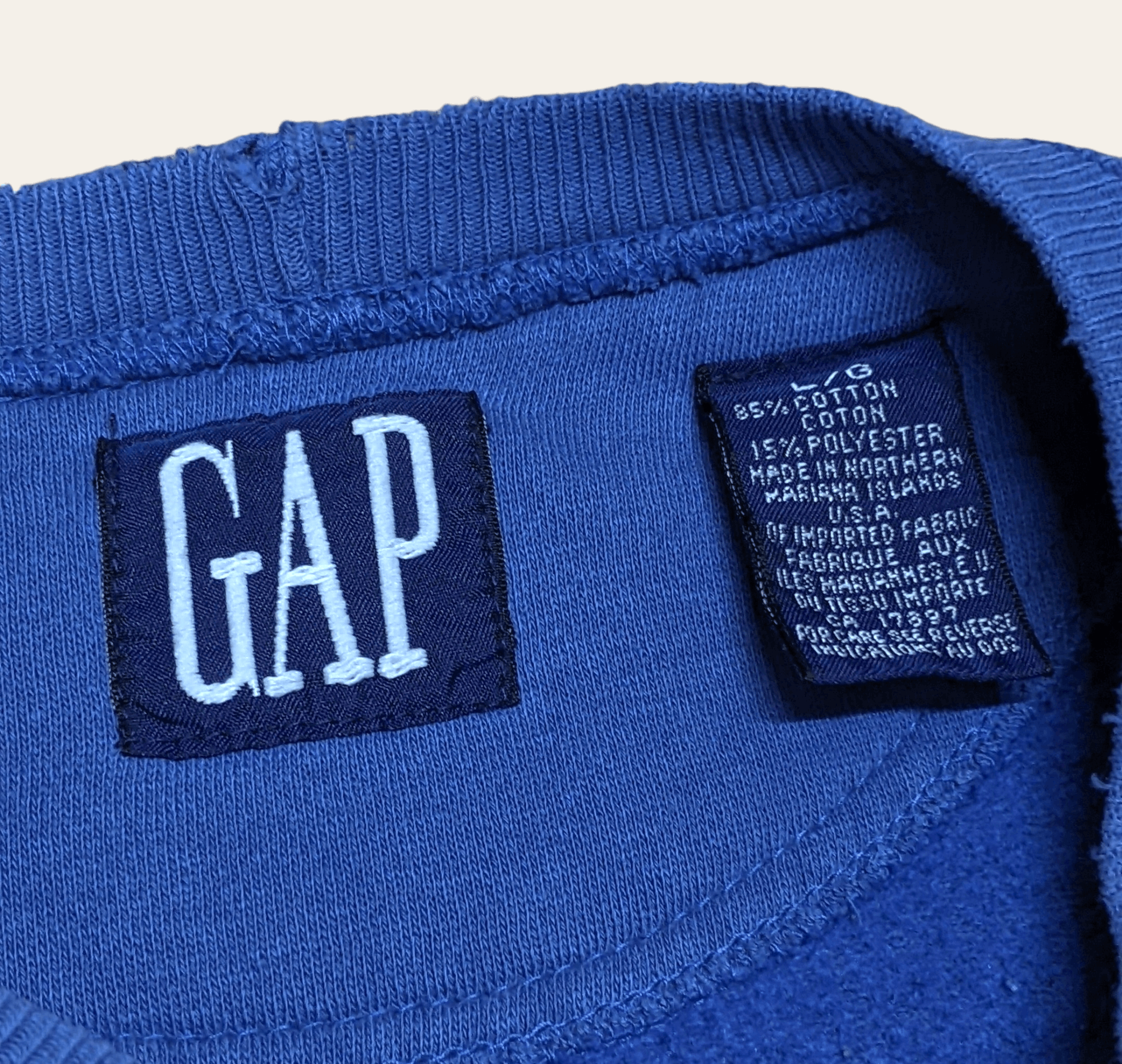Gap × Vintage Vintage 80s Gap PigPen Clothing Blank Crewneck Sweatshirt Size US L / EU 52-54 / 3 - 9 Thumbnail