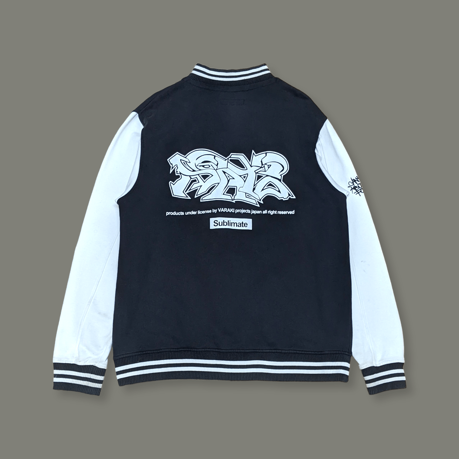 Japanese Brand × Seditionaries × Vintage Vintage Japanese Streetwear Varaki Grafitti Varsity Jacket Size US XL / EU 56 / 4 - 1 Thumbnail