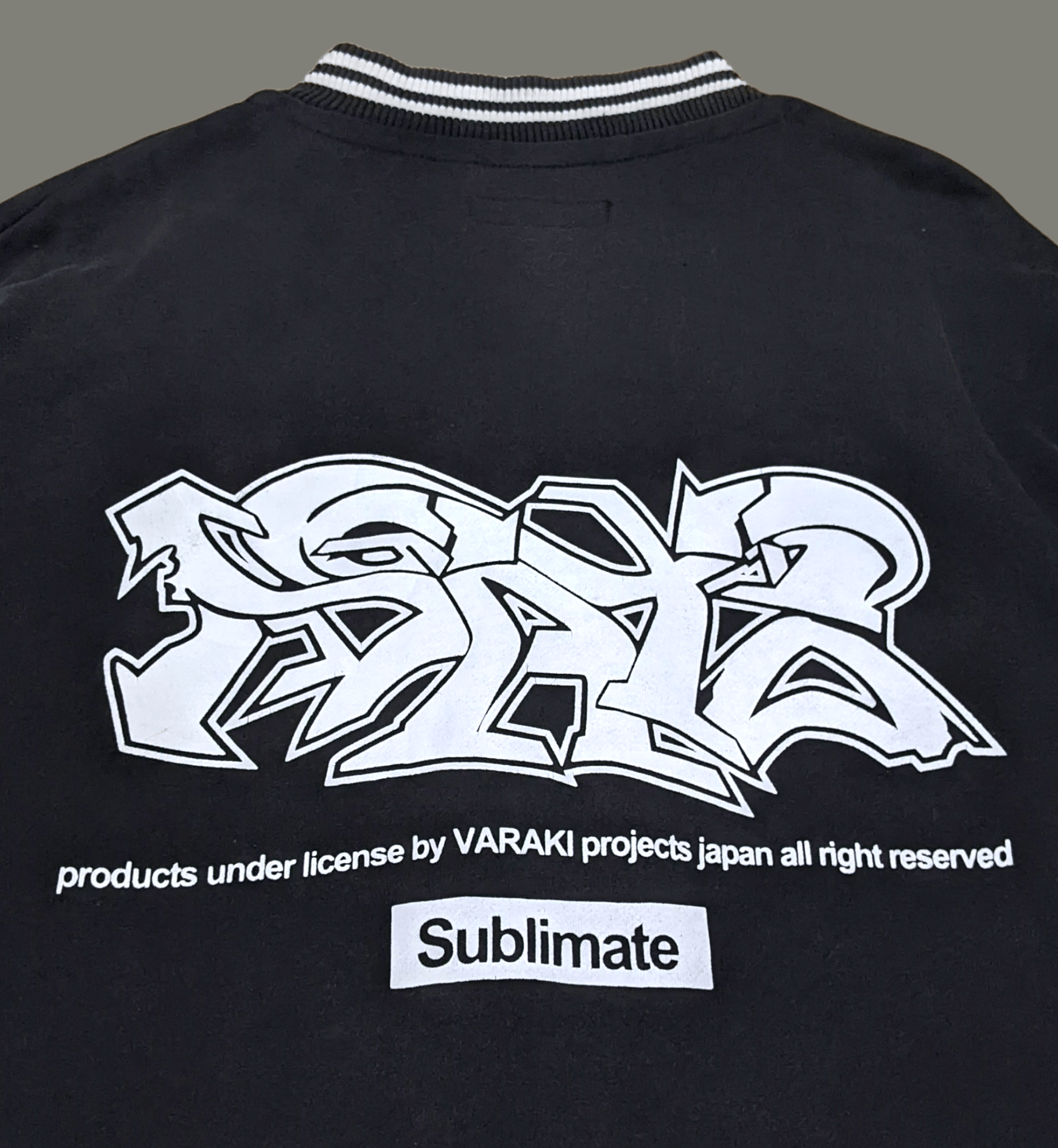 Japanese Brand × Seditionaries × Vintage Vintage Japanese Streetwear Varaki Grafitti Varsity Jacket Size US XL / EU 56 / 4 - 4 Thumbnail