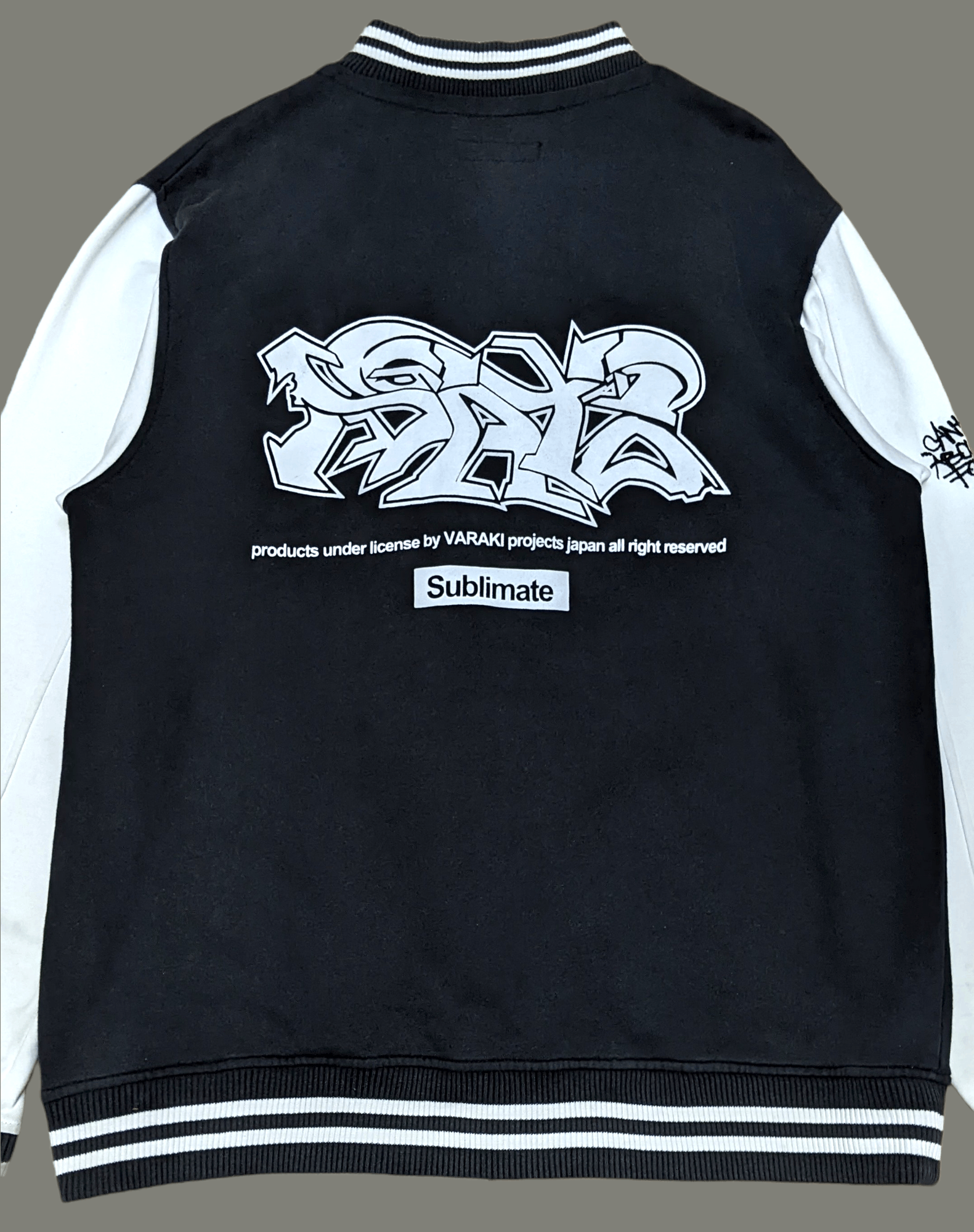 Japanese Brand × Seditionaries × Vintage Vintage Japanese Streetwear Varaki Grafitti Varsity Jacket Size US XL / EU 56 / 4 - 3 Thumbnail