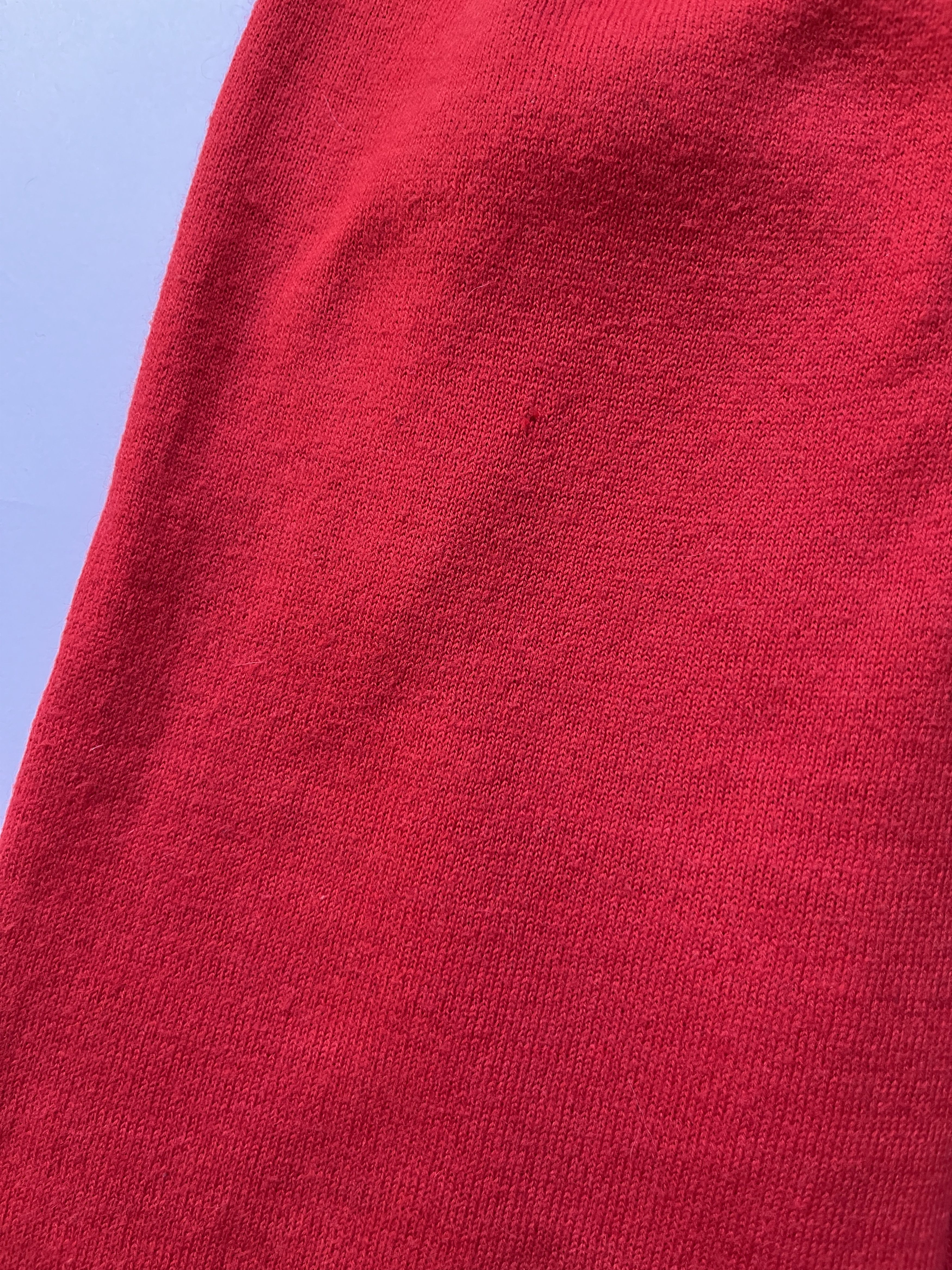 Prada ⚡️QUICK SALE⚡️2007 Prada Red Cotton/Cashmere V-Neck Sweater Size US L / EU 52-54 / 3 - 8 Thumbnail