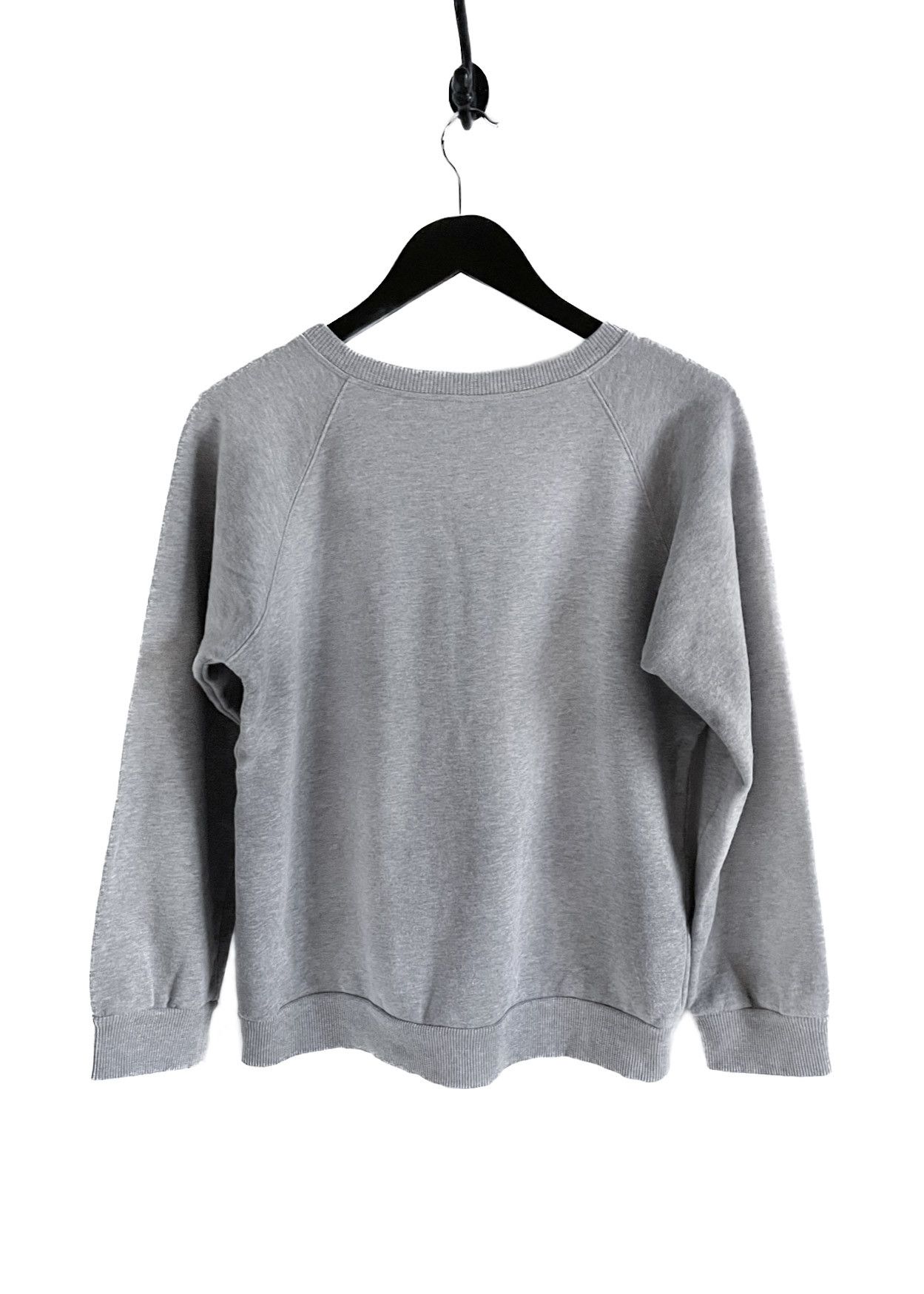 Celine Celine Red Velvet "Sigili Col" Appliqué Grey Sweatshirt Size M / US 6-8 / IT 42-44 - 4 Thumbnail