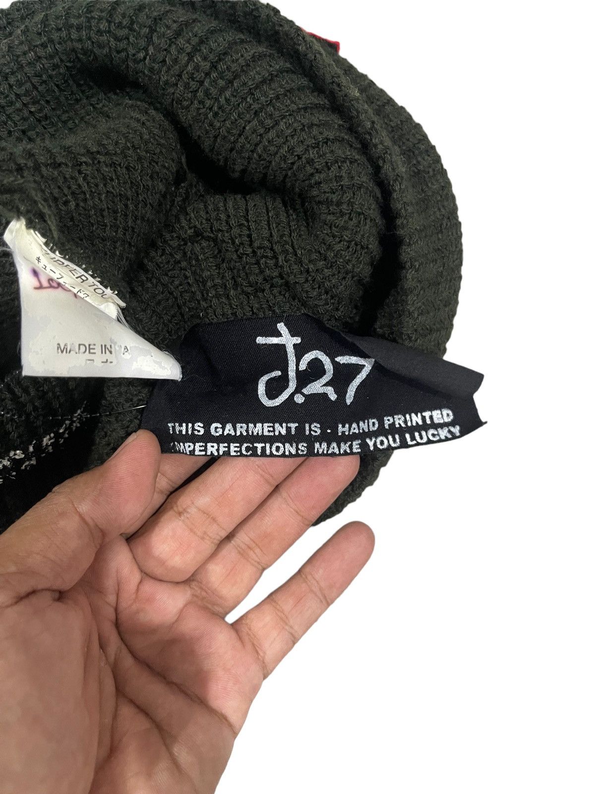 Japanese Brand Vintage J.27 Japan Wool Beanie Green Army Skater Size ONE SIZE - 9 Thumbnail