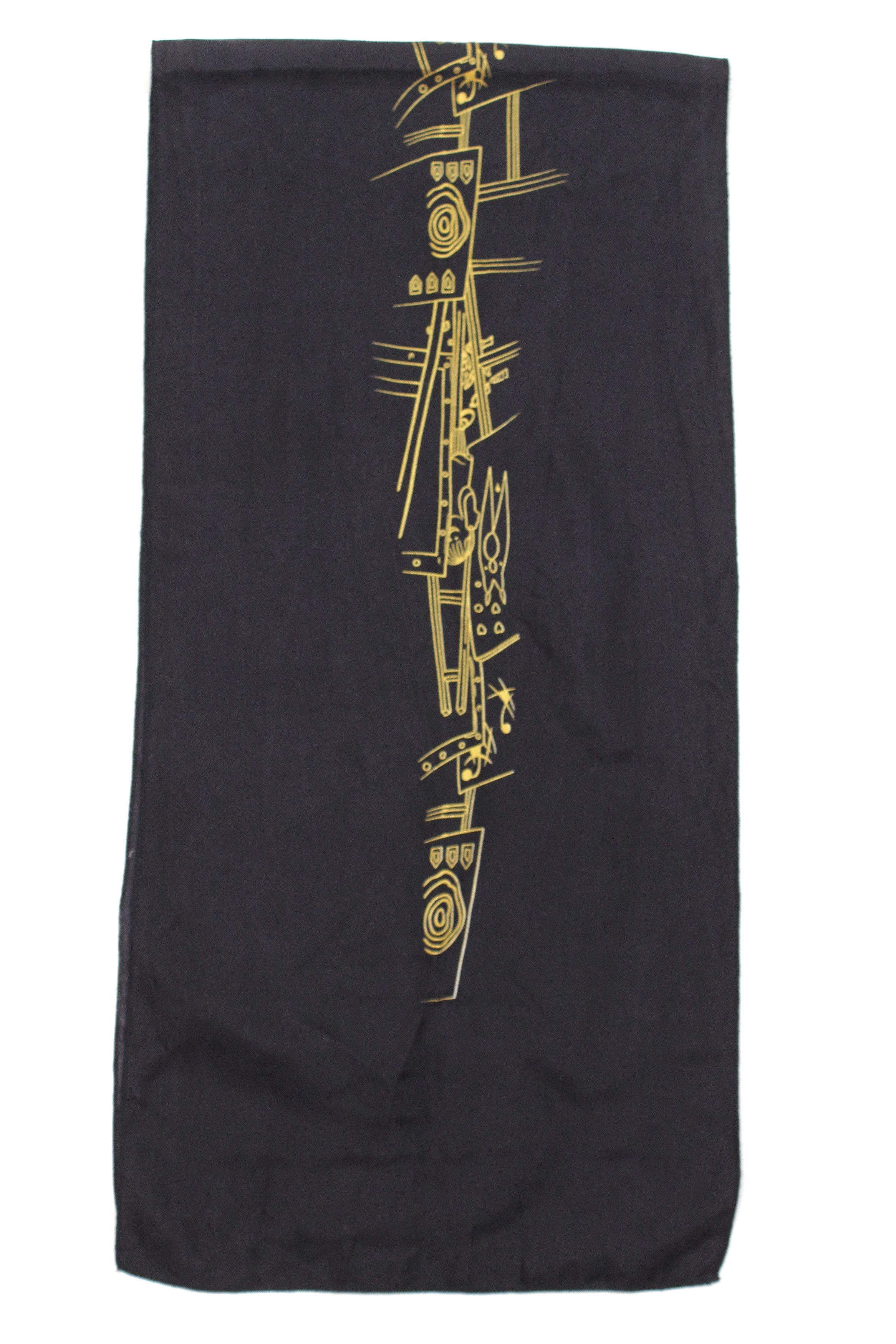 Vintage 80S Leonardo da Vinci "Mona Lisa" Silk Scarf Vintage Size ONE SIZE - 3 Thumbnail