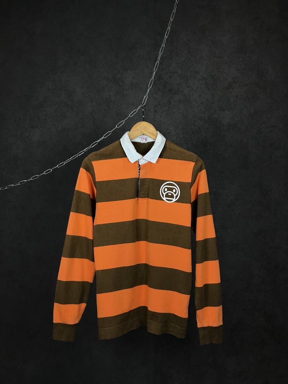 Baby Milo Bape multicolor polo longsleeve