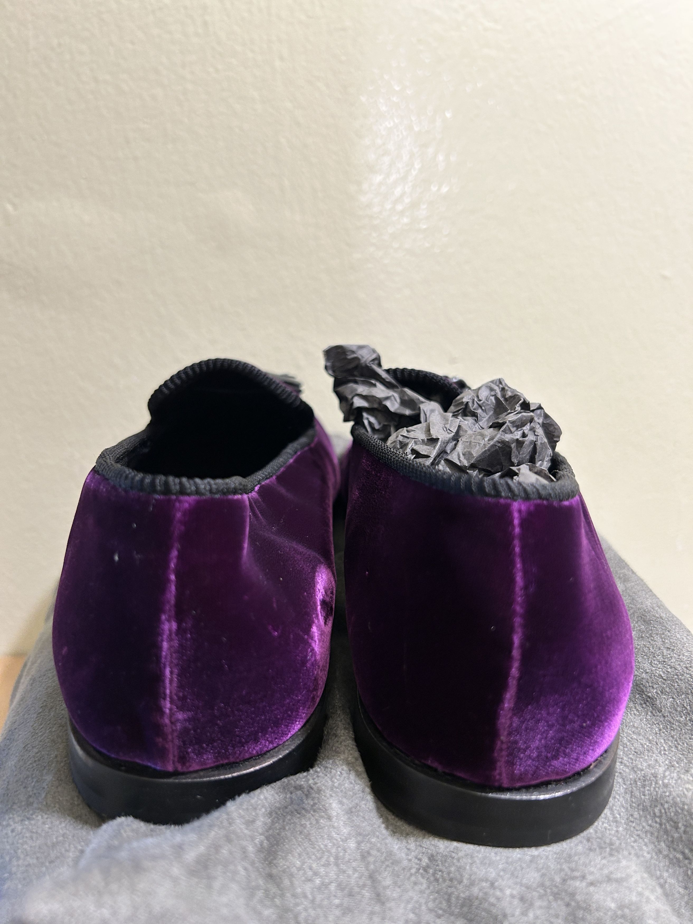 Tom Ford Tom Ford William Tassel Evening Loafer Velvet Purple Size US 10.5 / EU 43-44 - 5 Thumbnail
