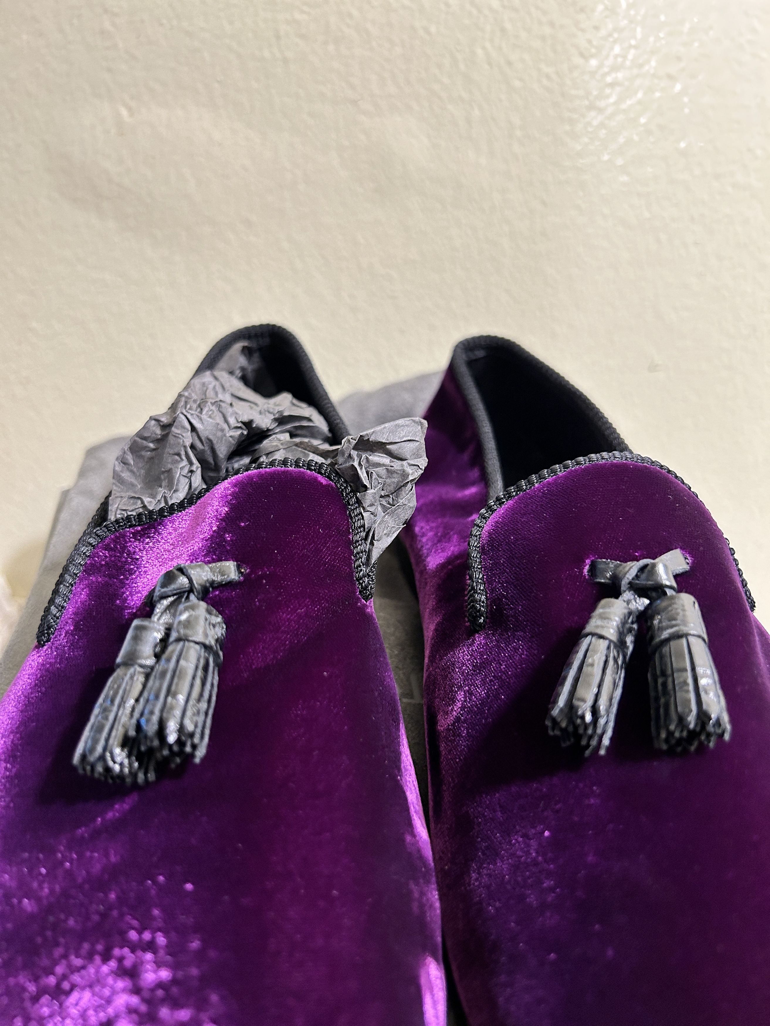 Tom Ford Tom Ford William Tassel Evening Loafer Velvet Purple Size US 10.5 / EU 43-44 - 4 Thumbnail