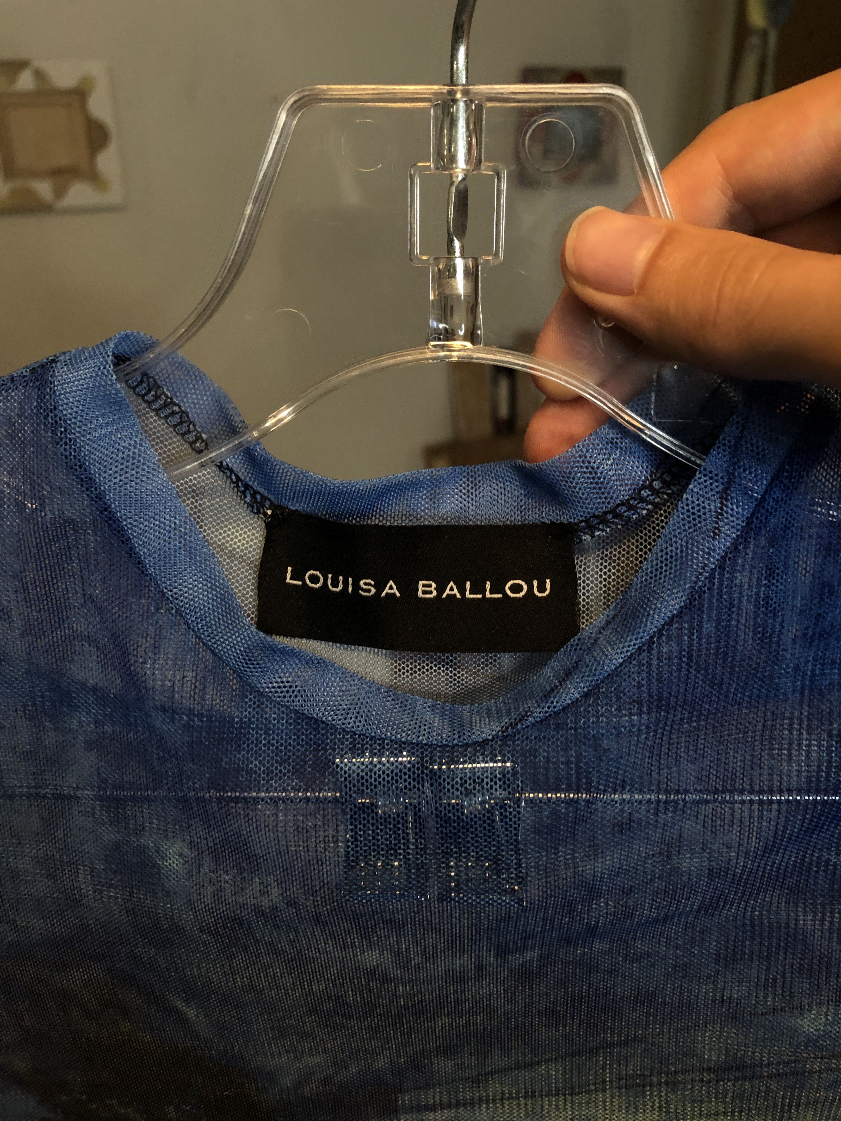 Louisa Ballou Louisa Ballou Graphic Print Mesh Top Size S / US 4 / IT 40 - 4 Thumbnail