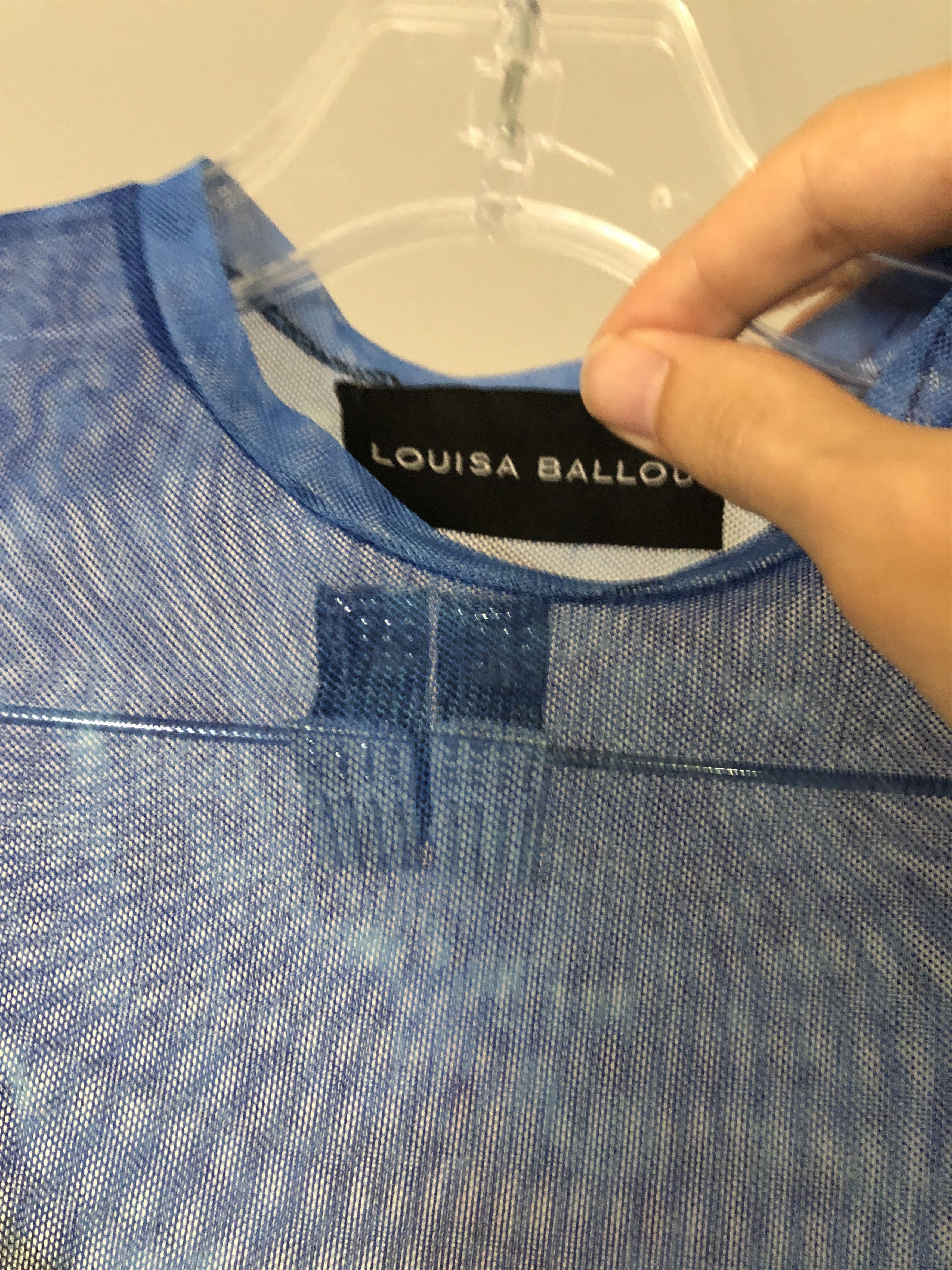 Louisa Ballou Louisa Ballou Graphic Print Mesh Top Size S / US 4 / IT 40 - 3 Thumbnail