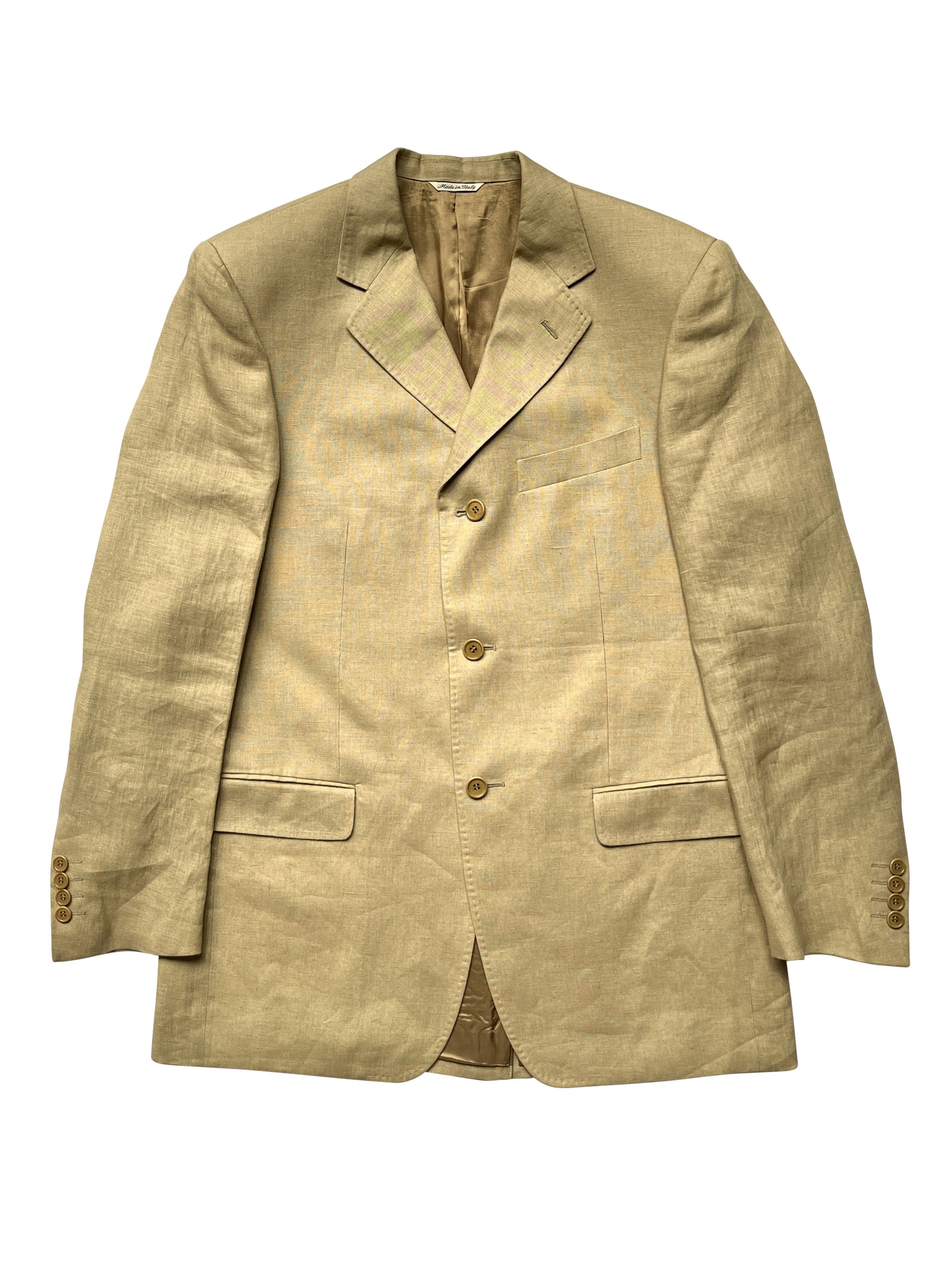 Alexander McQueen ⚡️QUICK SALE⚡️1996 Alexander Mcqueen Linen Beige Blazer Size US M / EU 48-50 / 2 - 1 Thumbnail