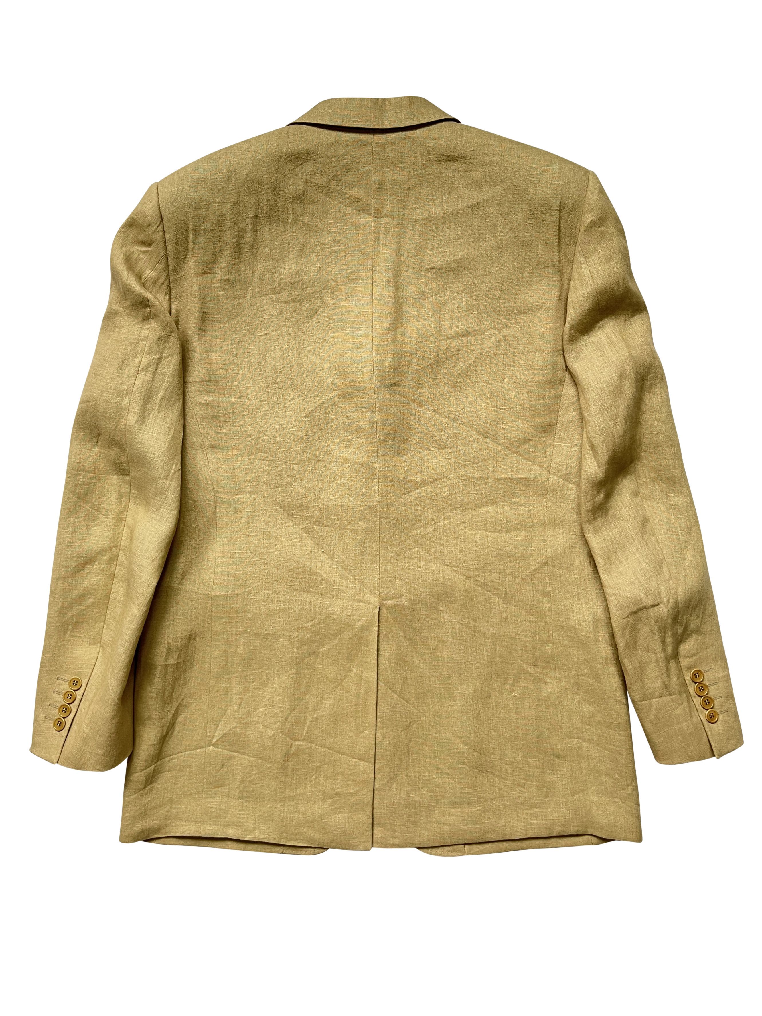 Alexander McQueen ⚡️QUICK SALE⚡️1996 Alexander Mcqueen Linen Beige Blazer Size US M / EU 48-50 / 2 - 2 Thumbnail
