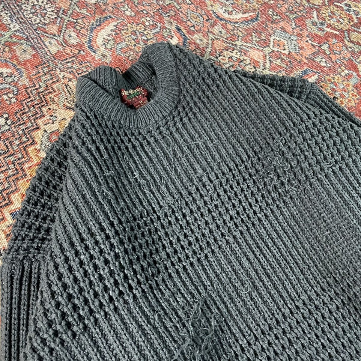 Gap (L) Vintage Thrashed & Faded Crazy Chunky Knit Sweater BOXY Size US L / EU 52-54 / 3 - 2 Thumbnail