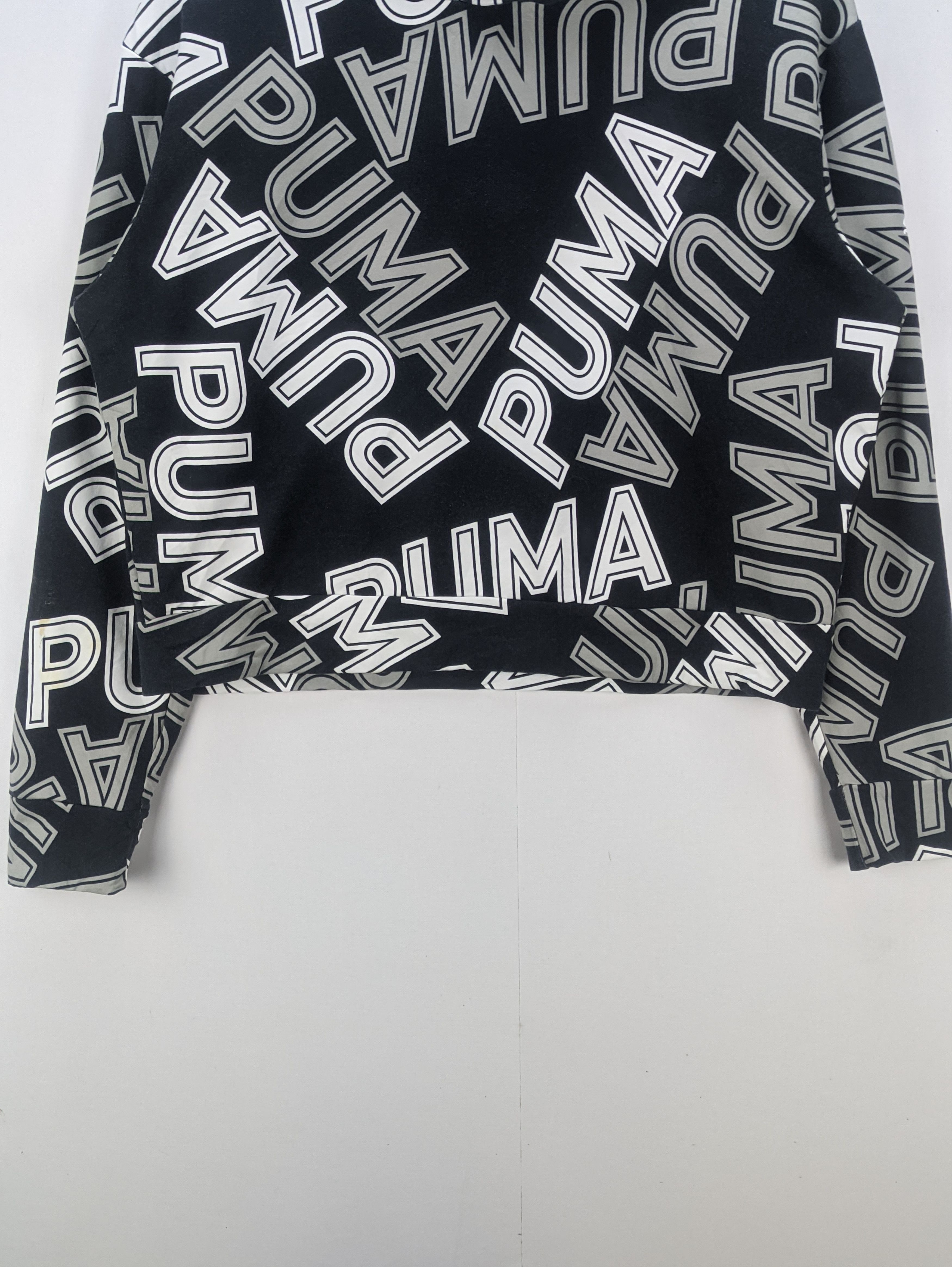 Puma Steals🔥Puma Hoodies Cropped Pullover Fullprint Size M / US 6-8 / IT 42-44 - 4 Thumbnail
