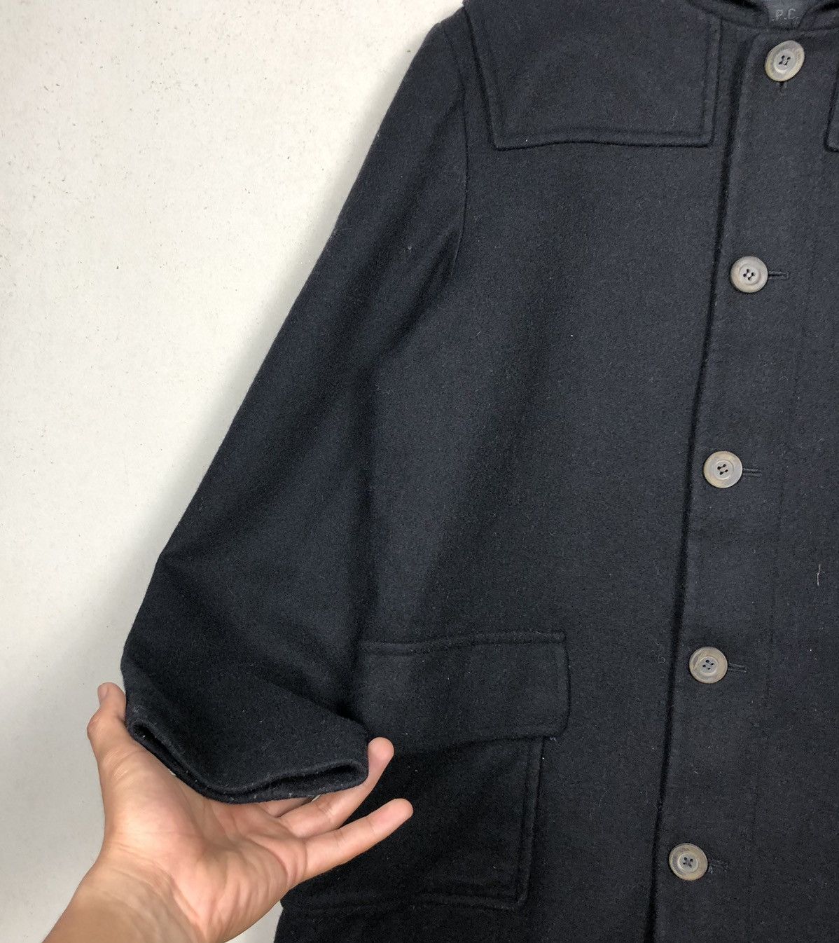 A.P.C. A.P.C Wool Overcoat Jacket Size US S / EU 44-46 / 1 - 6 Thumbnail