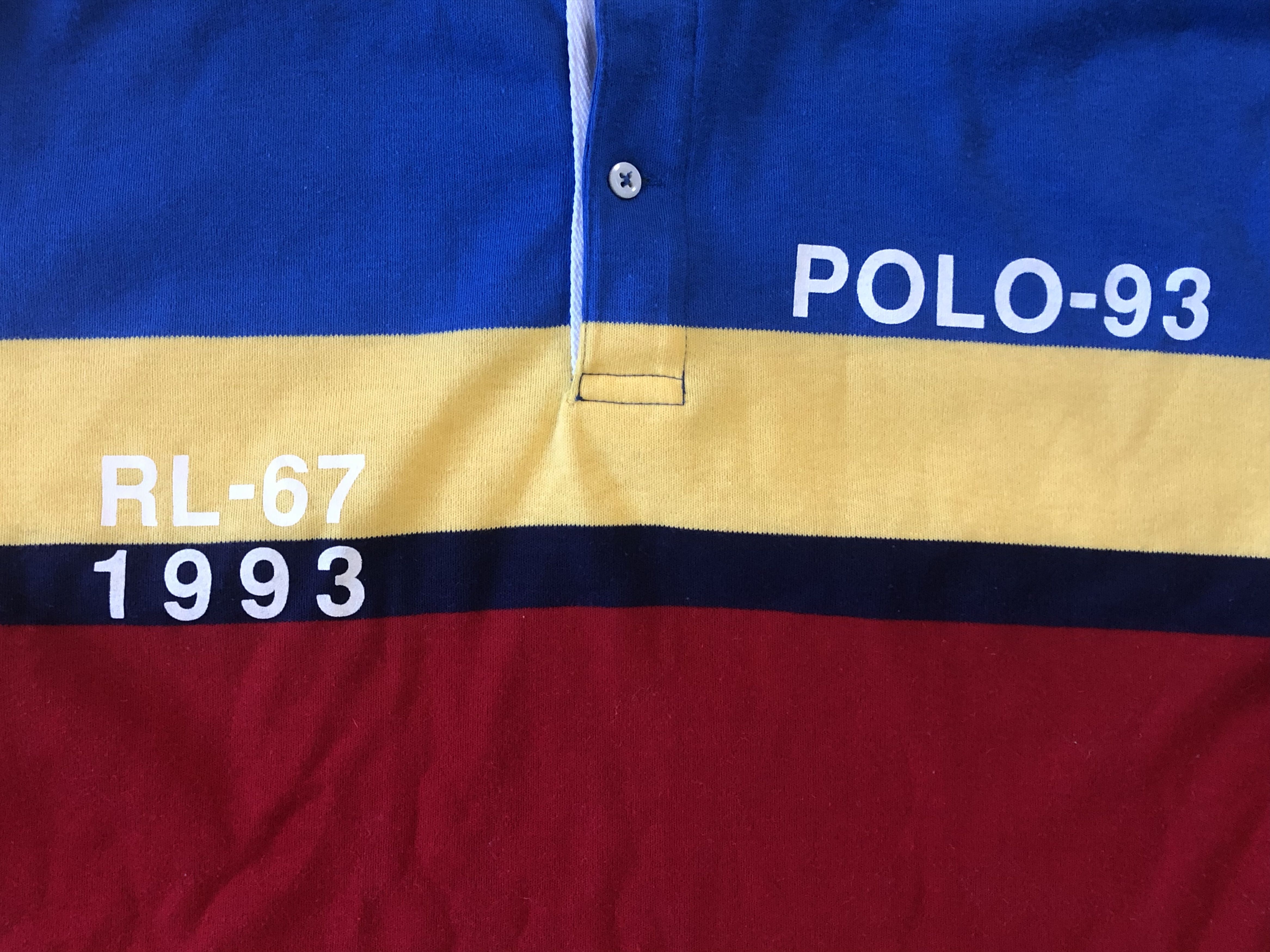 Polo Ralph Lauren VINTAGE Polo Ralph Lauren RL-67 1993 Polo Shirt XL Size US XL / EU 56 / 4 - 11 Thumbnail