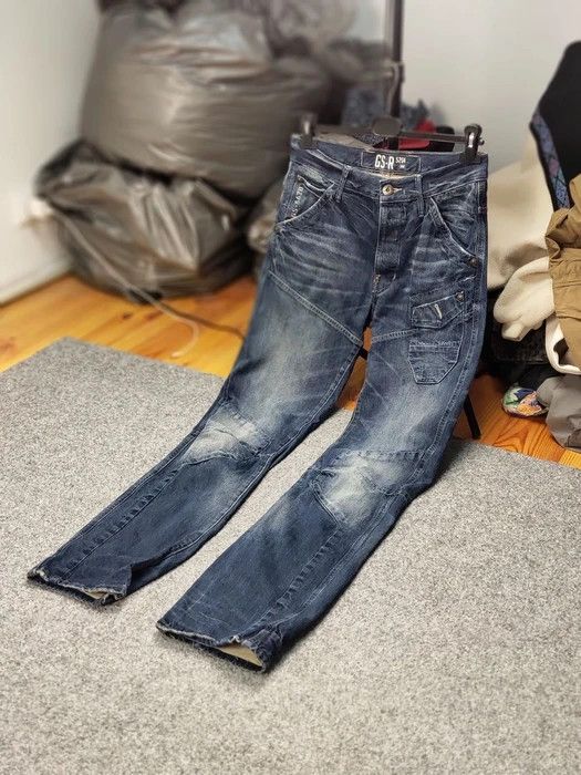 G-Star Vintage G-Star Raw Japan Skiff 5620 3d Tapered Denim Jeans Size US 30 / EU 46 - 10 Thumbnail