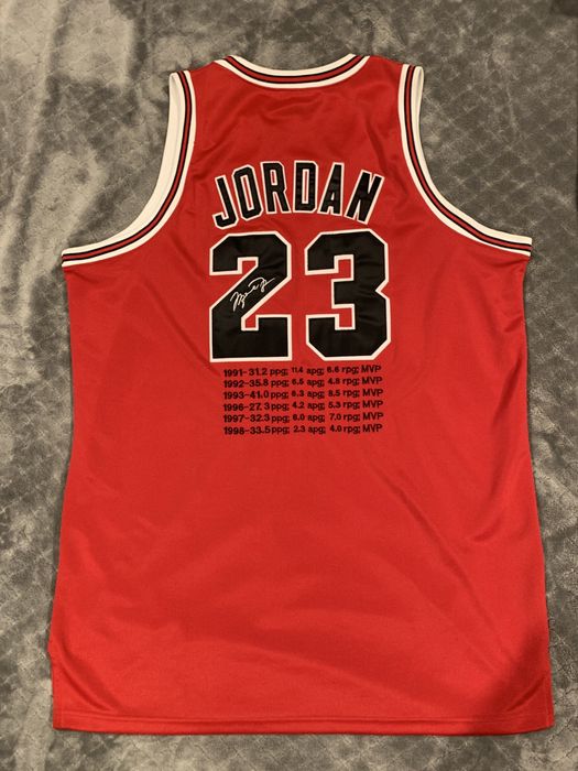 Mitchell & Ness Michael Jordan Chicago Bulls Cement Crack Pattern Hardwood Classics 96-97 Authentic Jersey by Devious Elements App 2XL