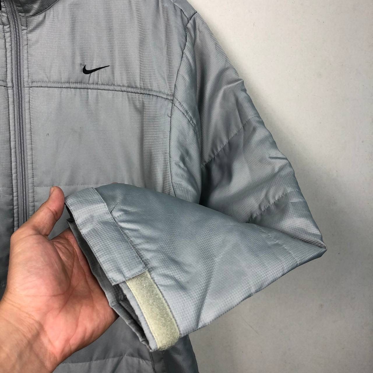 Nike Nike Swoosh Small Logo Puffer Down Jacket Silver Grey Size US M / EU 48-50 / 2 - 5 Thumbnail