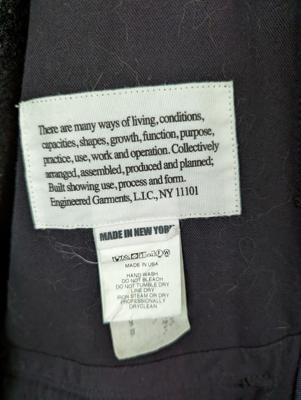 Engineered Garments Navy Herringbone Donegal Wool Tweed Madison Parka Size US XS / EU 42 / 0 - 3 Thumbnail