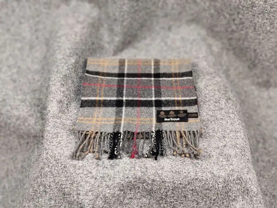 Barbour Barbour Classic Checkered Scarf Cashmere / Merino Wool Size ONE SIZE - 3 Thumbnail