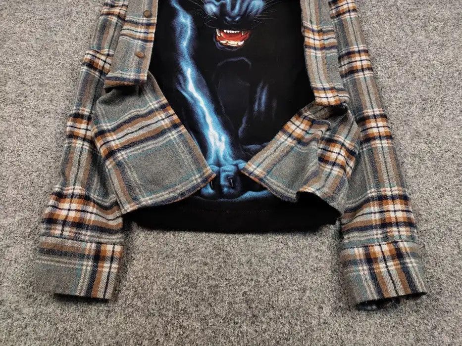 Flannel Vintage Flannel Shirt Checkered Travis Scott Style Hype Size US M / EU 48-50 / 2 - 7 Thumbnail