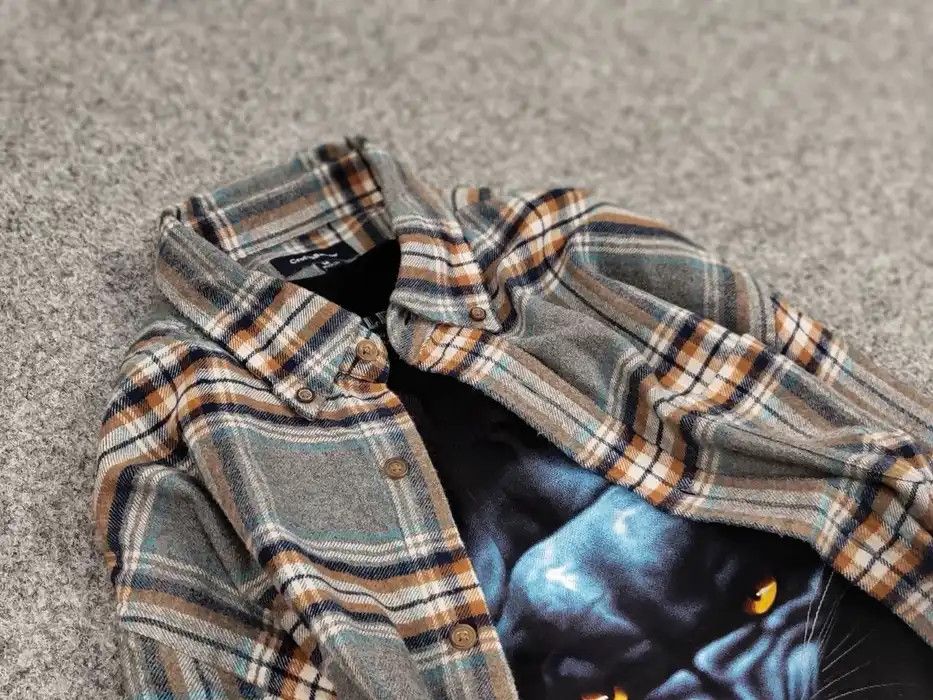 Flannel Vintage Flannel Shirt Checkered Travis Scott Style Hype Size US M / EU 48-50 / 2 - 8 Thumbnail