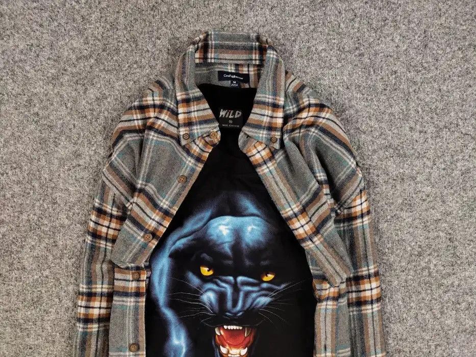 Flannel Vintage Flannel Shirt Checkered Travis Scott Style Hype Size US M / EU 48-50 / 2 - 6 Thumbnail