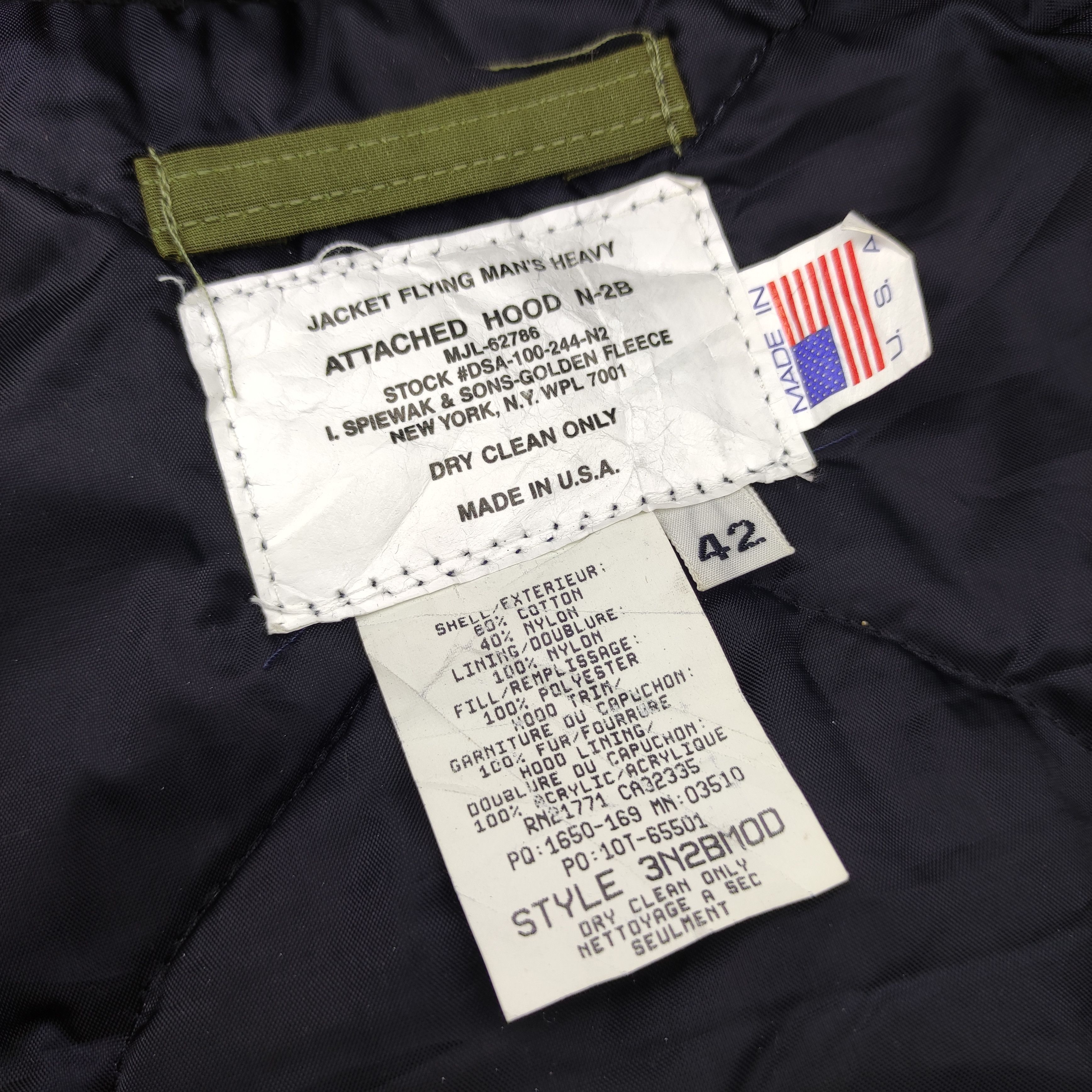 I. Spiewak And Sons VTG Spiewak Golden Fleece Parka ColdWeather Type N2B size42 Size US L / EU 52-54 / 3 - 12 Thumbnail