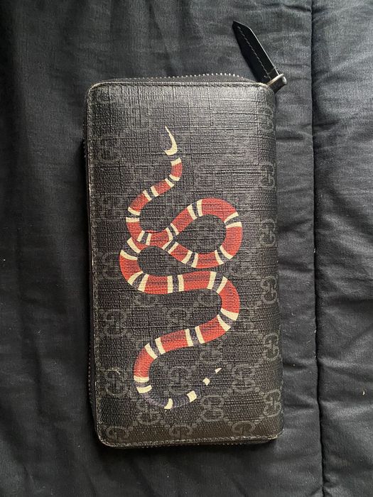 Kingsnake print GG Supreme wallet