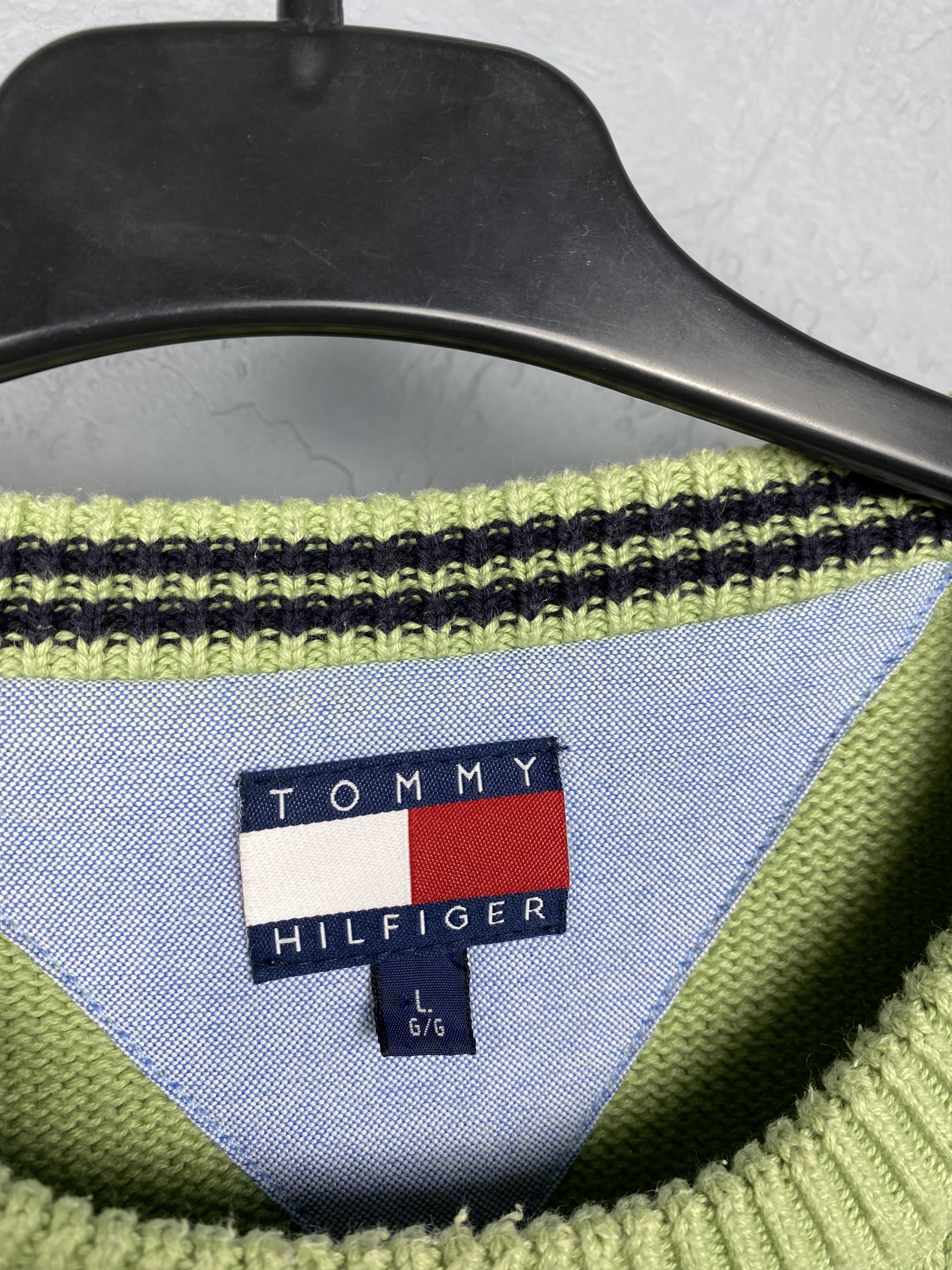 Tommy Hilfiger Tommy Hilfiger Vintage Mens Knit Sweater Knitwear Size US L / EU 52-54 / 3 - 4 Thumbnail