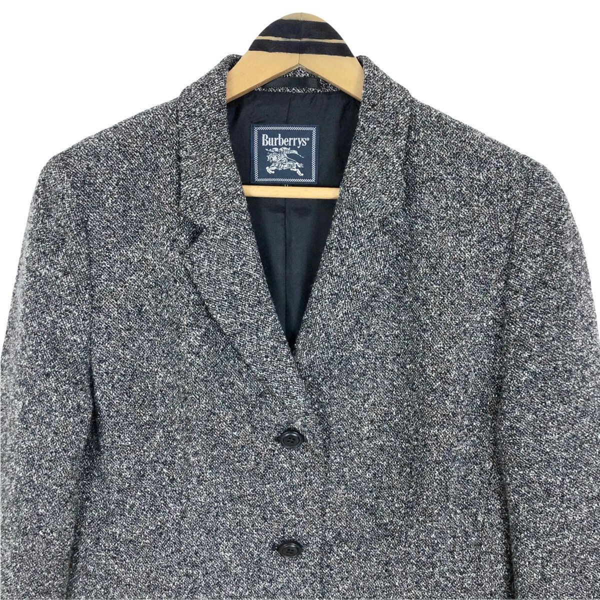 Burberry Vintage Burberrys Wool Single Breasted Tweed Short Coat Size S / US 4 / IT 40 - 3 Thumbnail