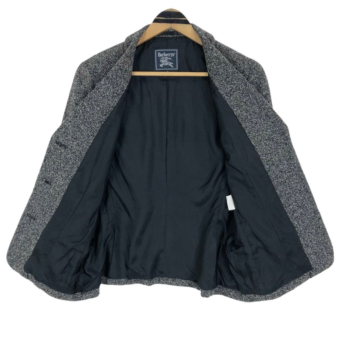 Burberry Vintage Burberrys Wool Single Breasted Tweed Short Coat Size S / US 4 / IT 40 - 8 Thumbnail