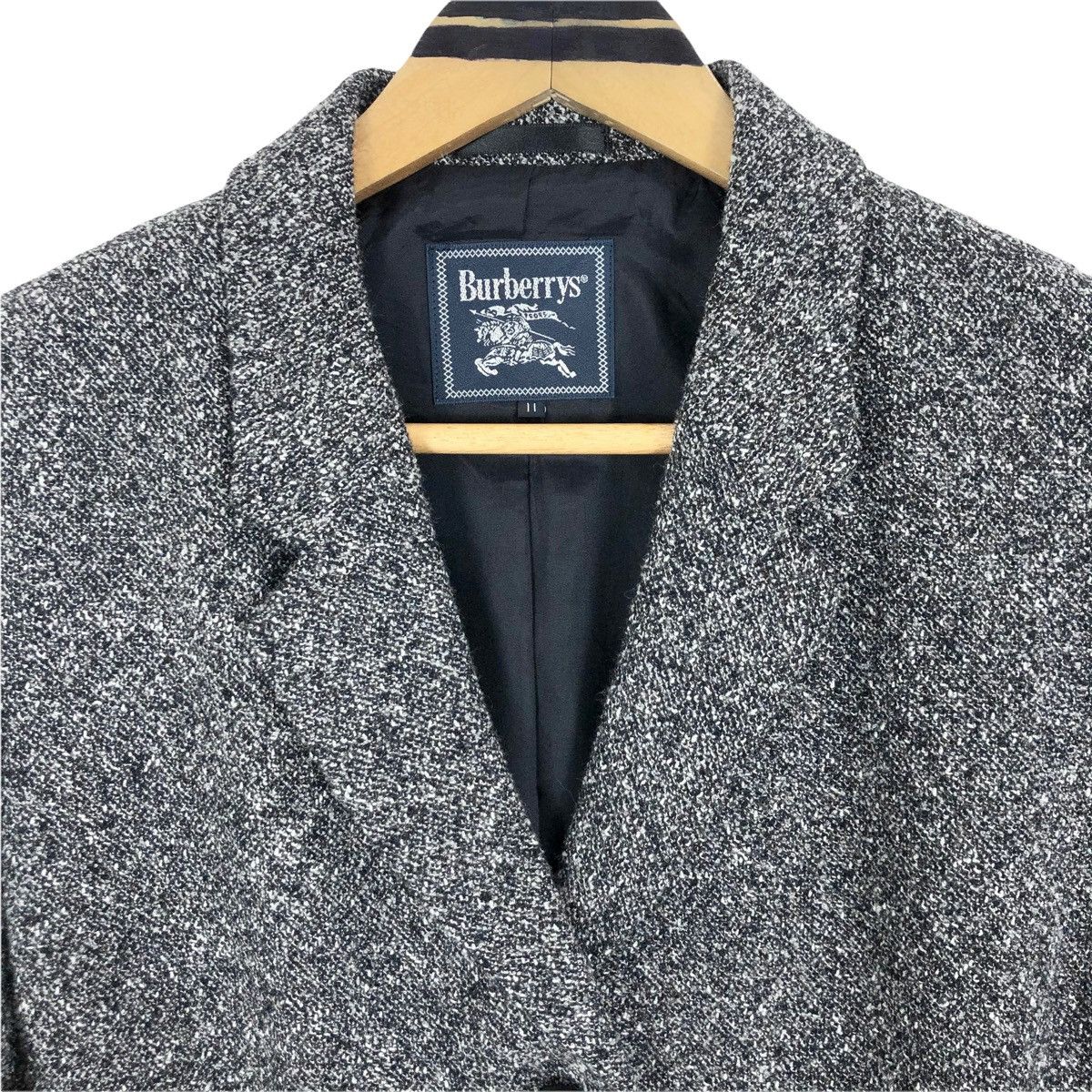 Burberry Vintage Burberrys Wool Single Breasted Tweed Short Coat Size S / US 4 / IT 40 - 6 Thumbnail