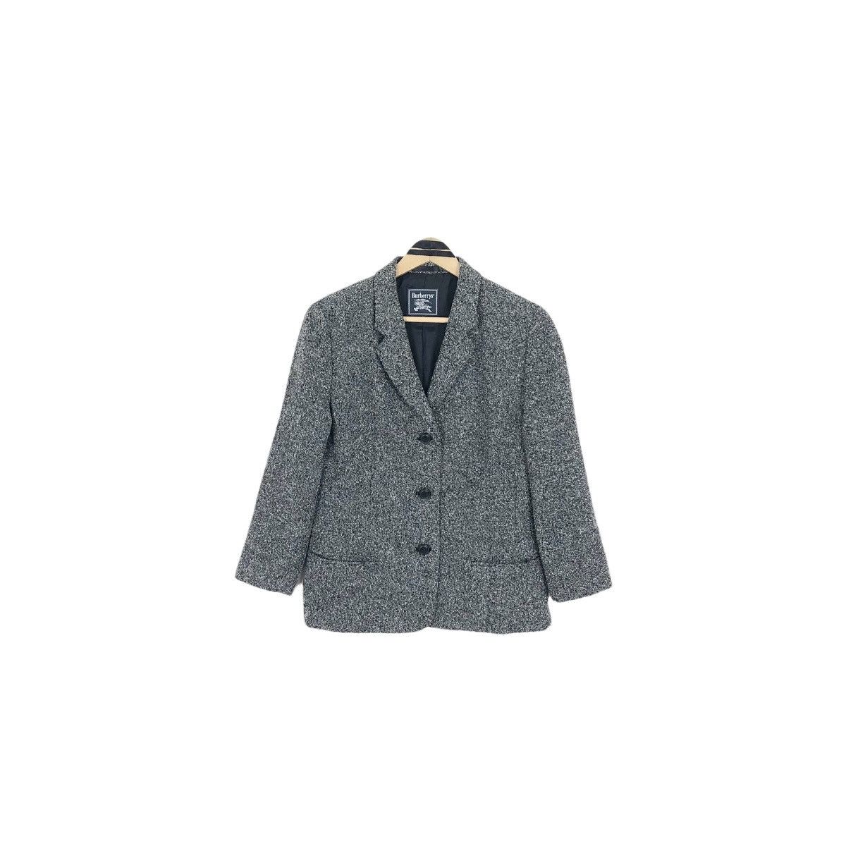 Burberry Vintage Burberrys Wool Single Breasted Tweed Short Coat Size S / US 4 / IT 40 - 2 Thumbnail