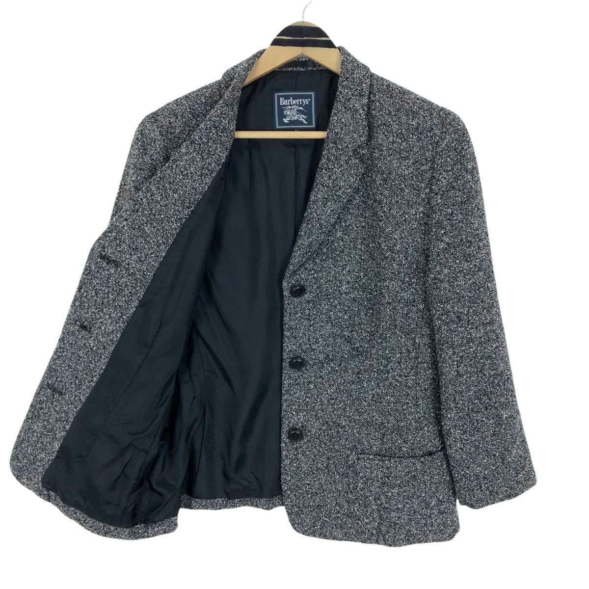 Burberry Vintage Burberrys Wool Single Breasted Tweed Short Coat Size S / US 4 / IT 40 - 7 Thumbnail