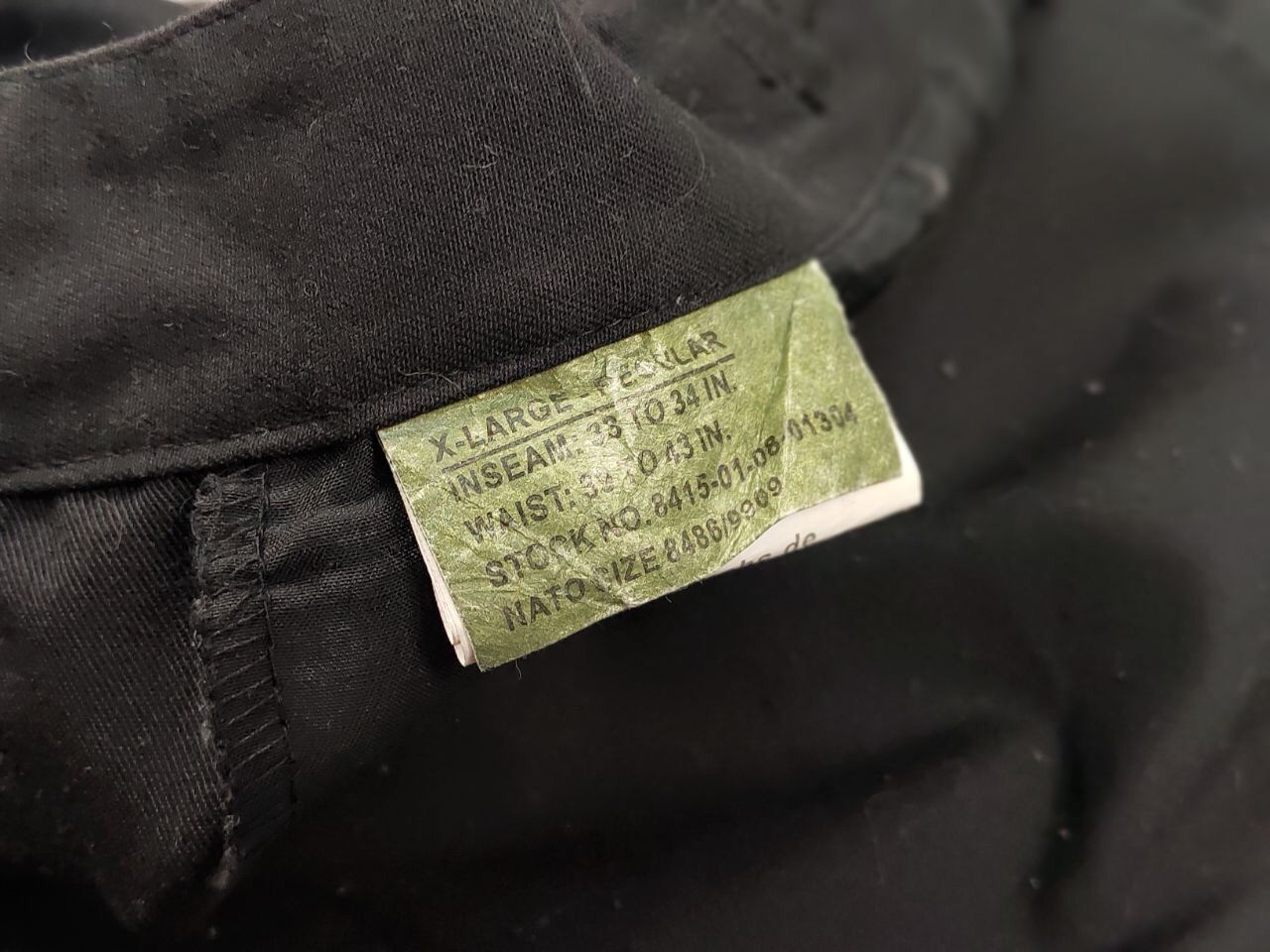 Japanese Brand Vintage 90's Military Army Cargo Black Pants Japan Style Size US 34 / EU 50 - 18 Thumbnail