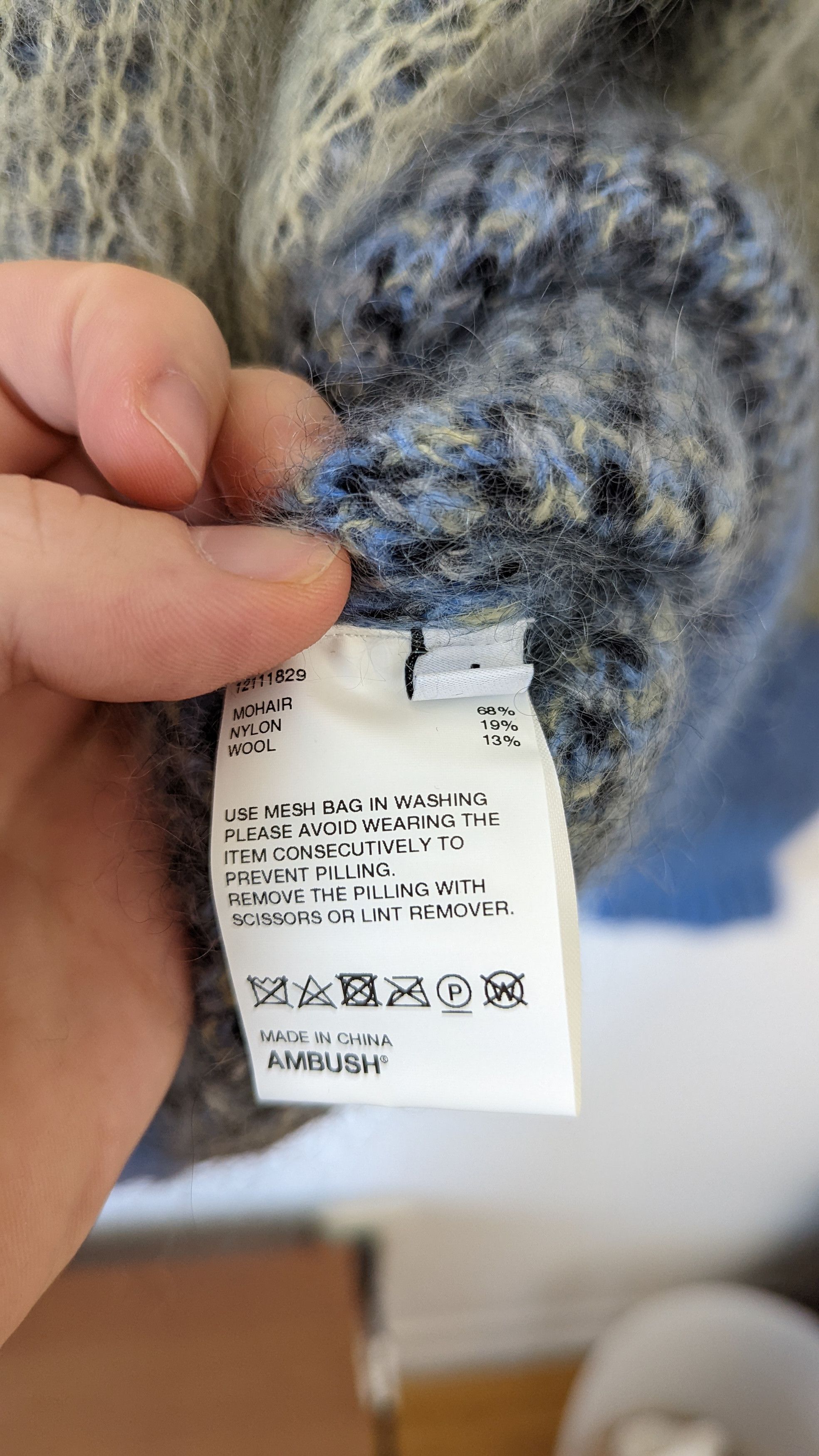 Ambush Design Ambush Mohair Intarsia Knit Sweater Size US S / EU 44-46 / 1 - 5 Thumbnail