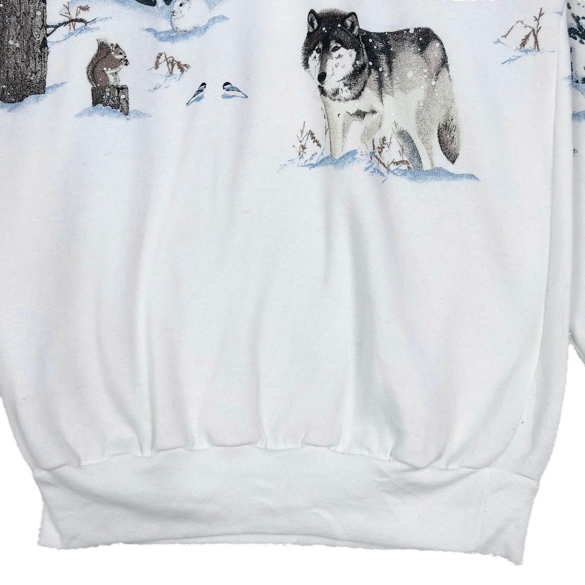 Vintage Vintage 90s Woolrich Christmas Winter Full Print Sweatshirt Size US S / EU 44-46 / 1 - 8 Thumbnail