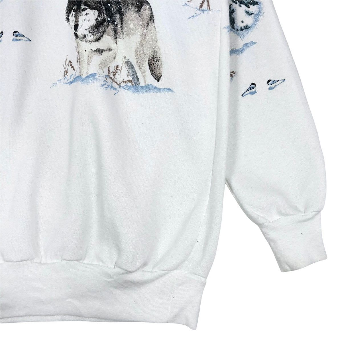 Vintage Vintage 90s Woolrich Christmas Winter Full Print Sweatshirt Size US S / EU 44-46 / 1 - 6 Thumbnail