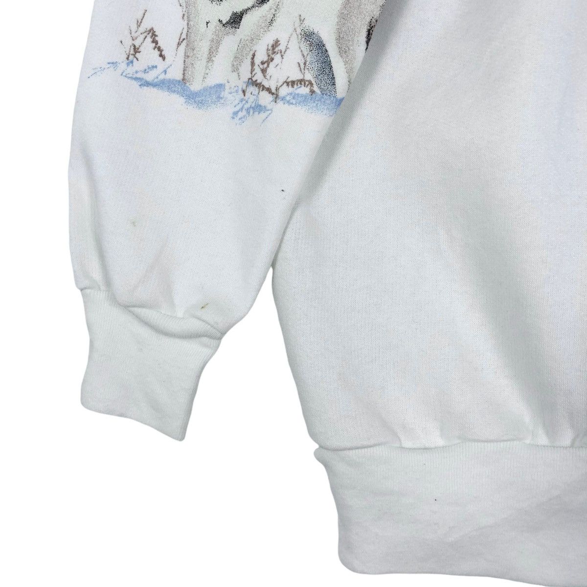 Vintage Vintage 90s Woolrich Christmas Winter Full Print Sweatshirt Size US S / EU 44-46 / 1 - 14 Thumbnail