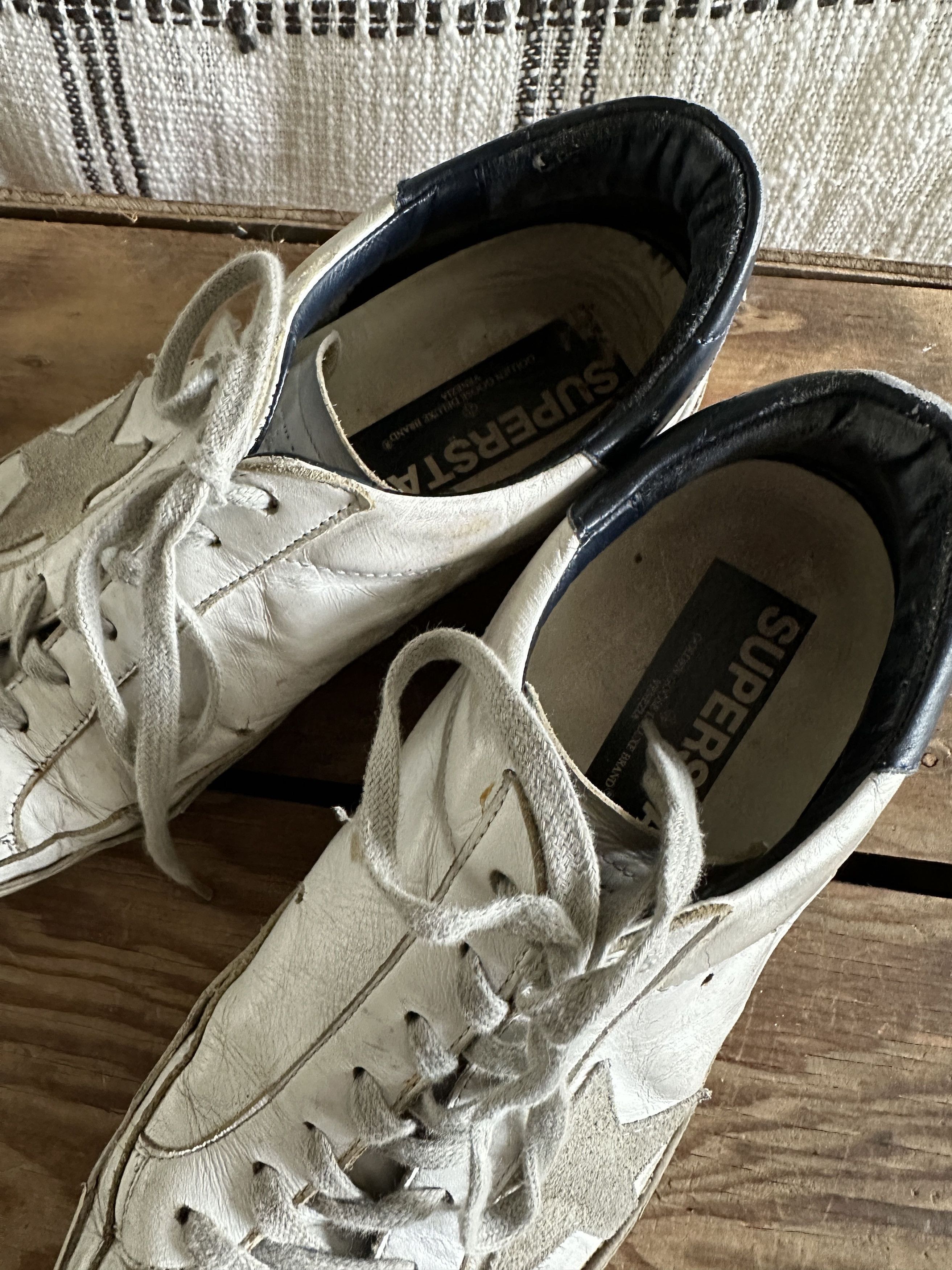 Golden Goose Men's Super-Star sneakers with suede star and
