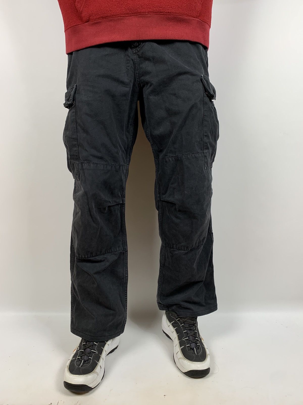 Carhartt 90s Vintage Carhartt Distressed Cargo Pants Travis Style Size US 33 - 2 Thumbnail
