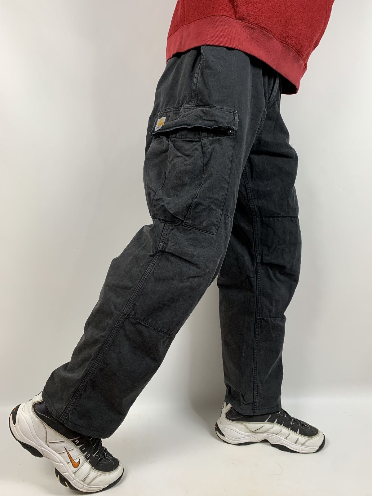 Carhartt 90s Vintage Carhartt Distressed Cargo Pants Travis Style Size US 33 - 3 Thumbnail