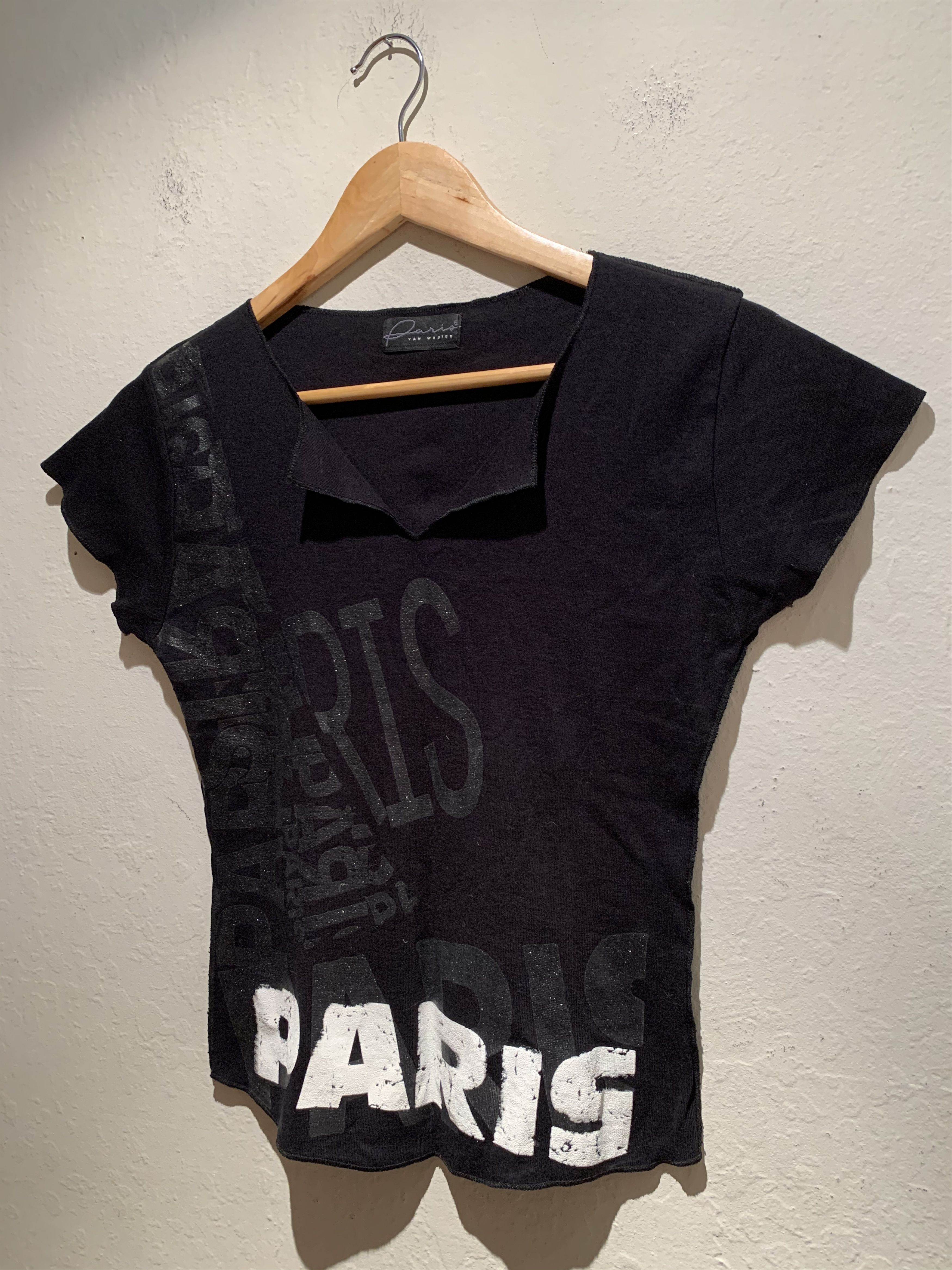 Vintage *RARE* Vintage 90s/2000s Paris Glitter Bratz T-Shirt E-Girl Size M / US 6-8 / IT 42-44 - 1 Thumbnail