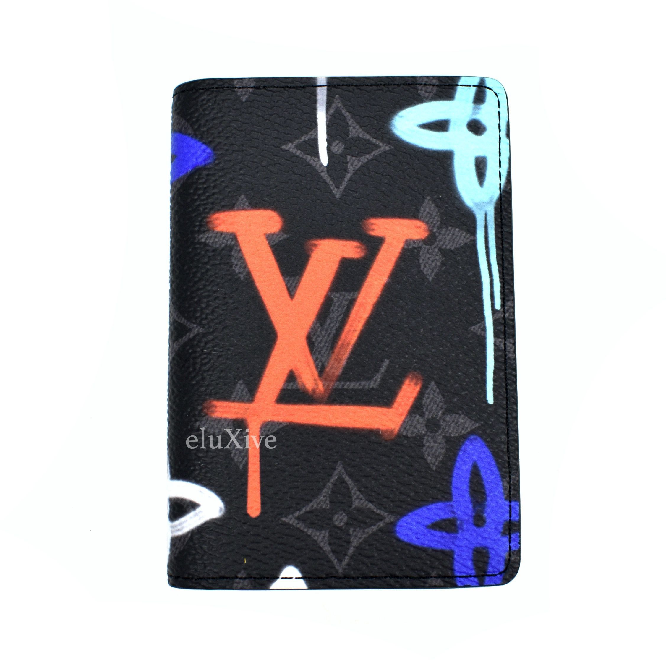 Louis Vuitton Pocket Organizer LV Graffiti Multicolor in Coated  Canvas/Cowhide Leather with Black-tone - US