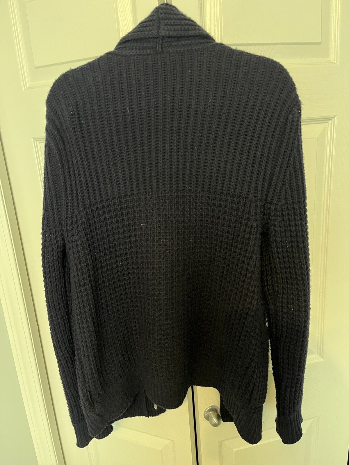 Burberry Brit Cashmere Cardigan Sweater Navy Blue