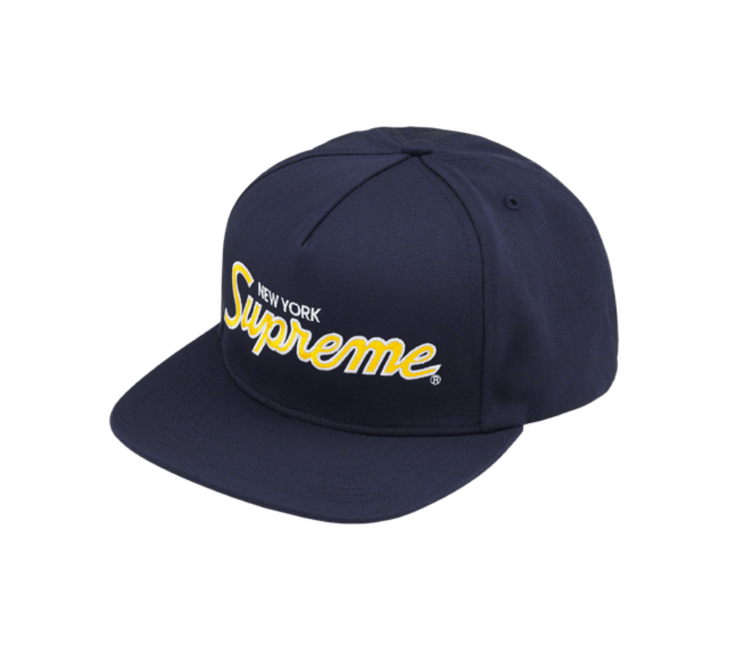 SUPREME CLASSIC TEAM 5-PANEL top HAT BLACK