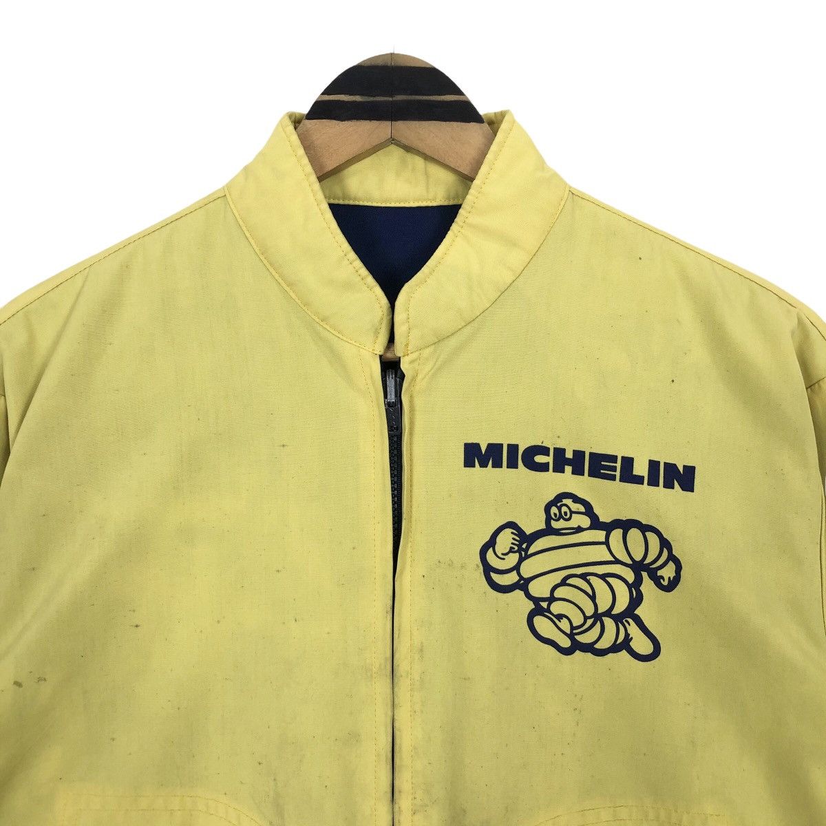 Vintage Vintage Michelin Reversible Light Jacket Spell Out Logo Size US S / EU 44-46 / 1 - 5 Thumbnail