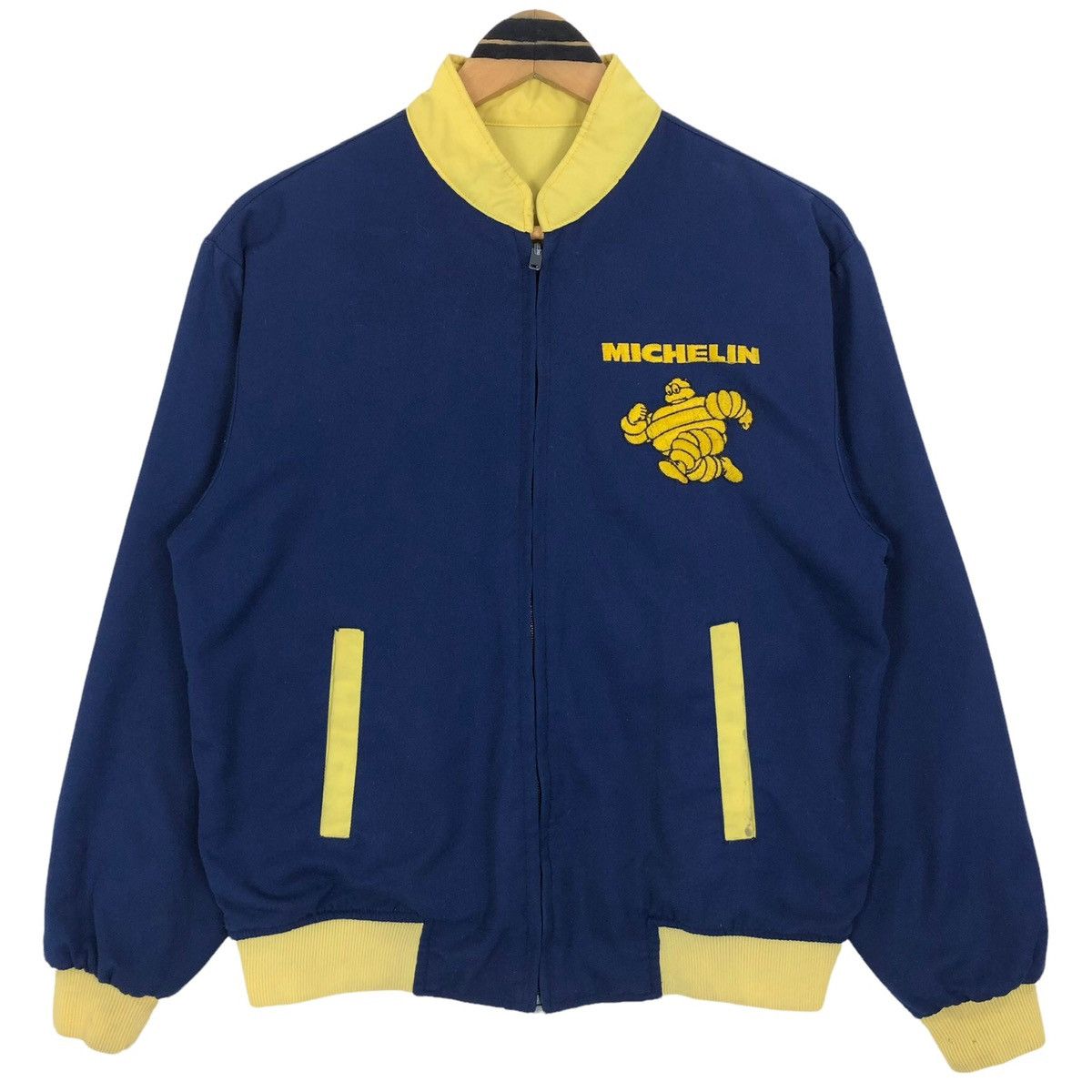 Vintage Vintage Michelin Reversible Light Jacket Spell Out Logo Size US S / EU 44-46 / 1 - 1 Thumbnail