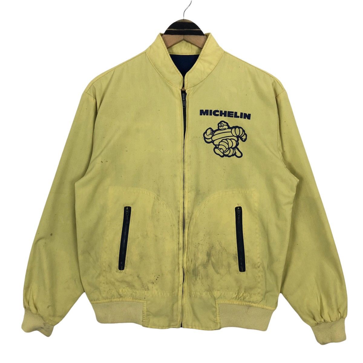 Vintage Vintage Michelin Reversible Light Jacket Spell Out Logo Size US S / EU 44-46 / 1 - 3 Thumbnail